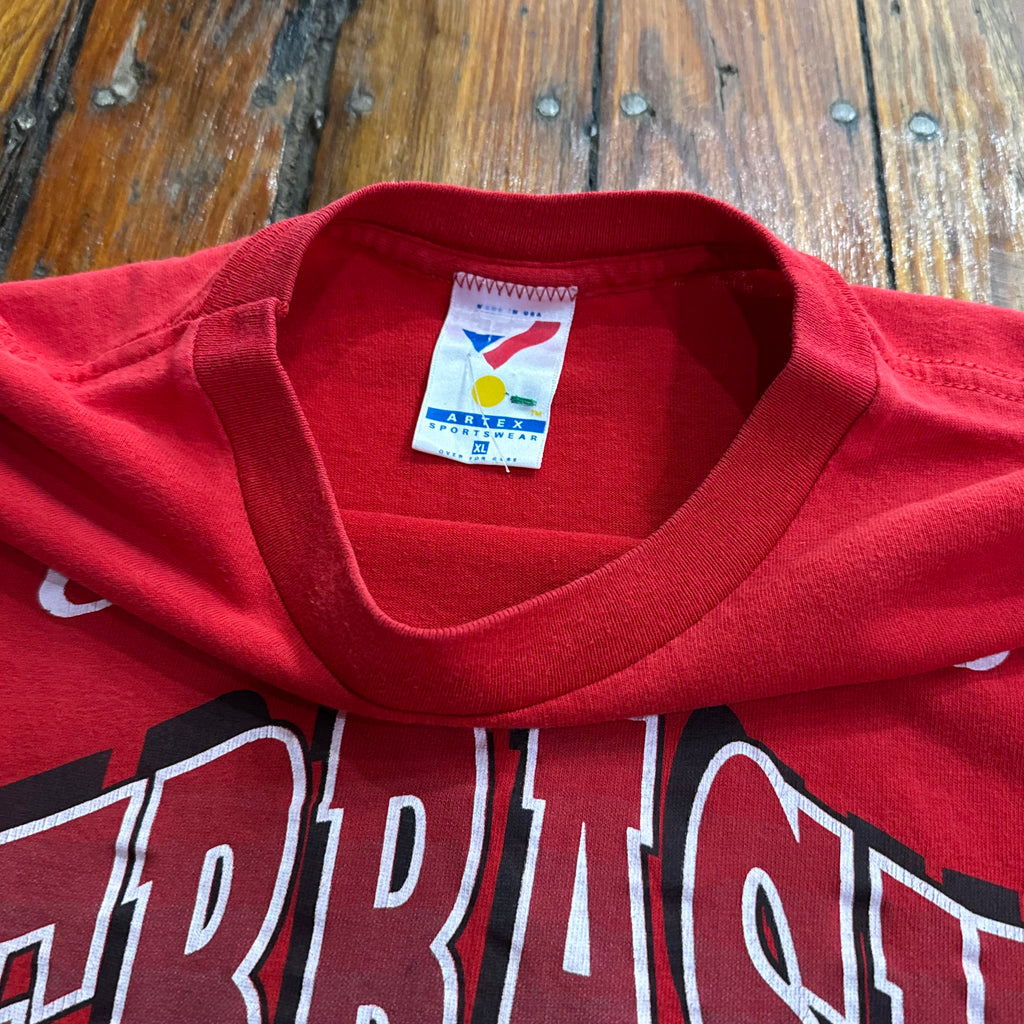 Vintage University of Nebraska Huskers Helmet T-shirt Sz L