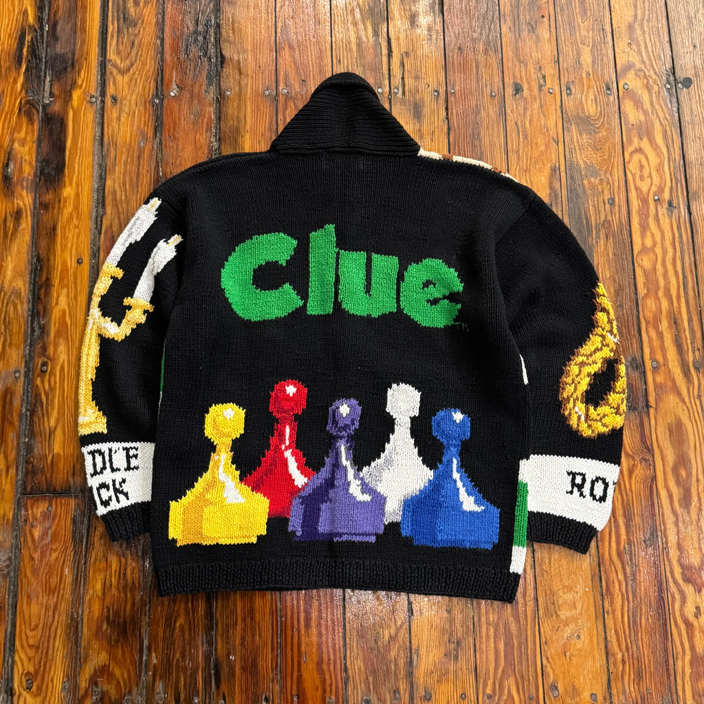 Vintage HandKnit Clue? sweater Sz M