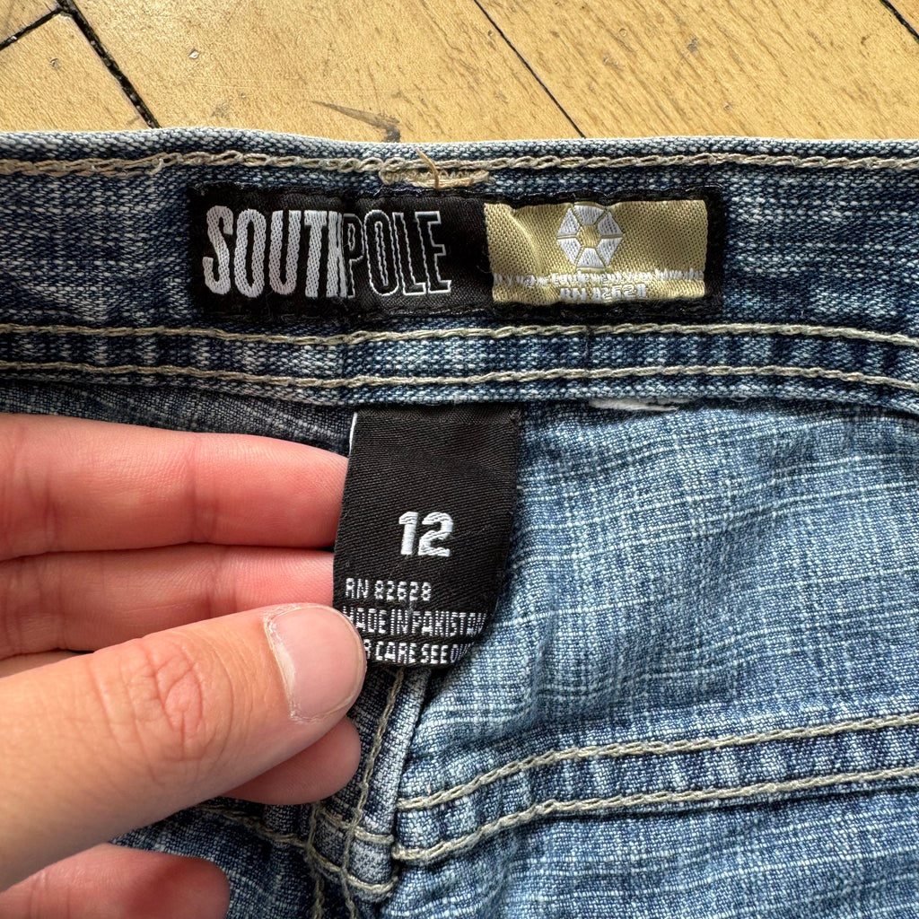 Y2K South Pole Denim Jean Shorts Sz 12