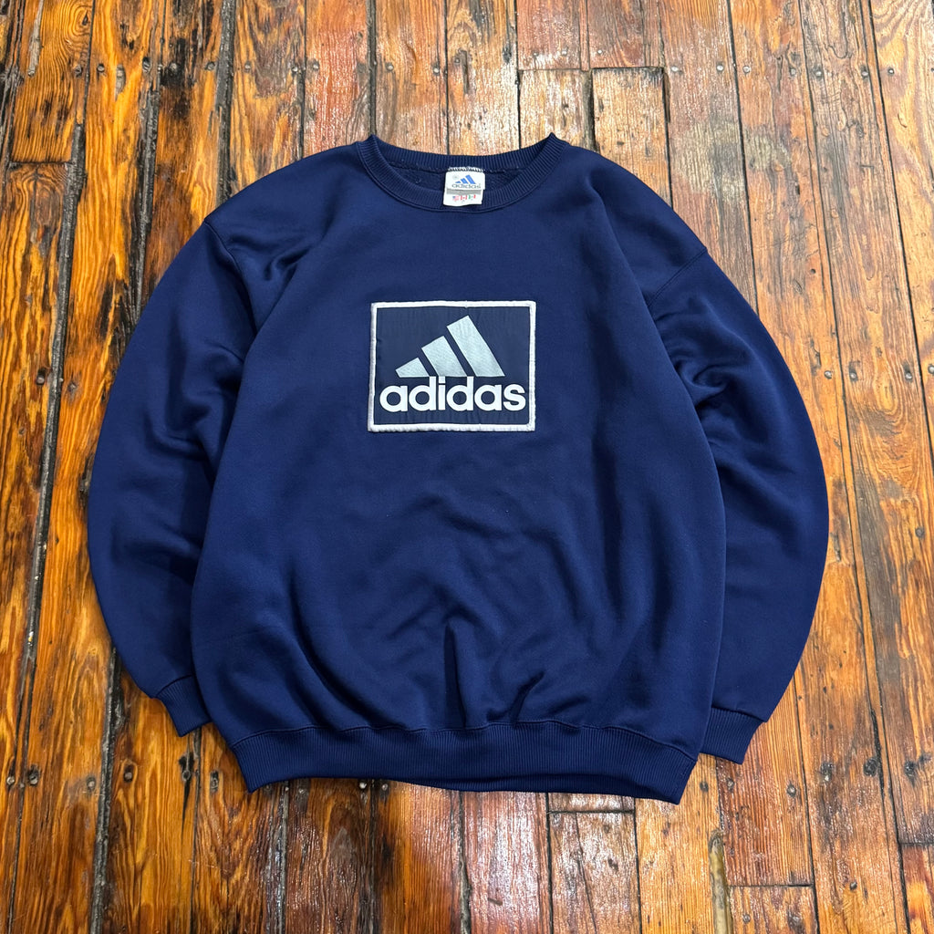 Vintage Adidas Logo Crewneck Sz L