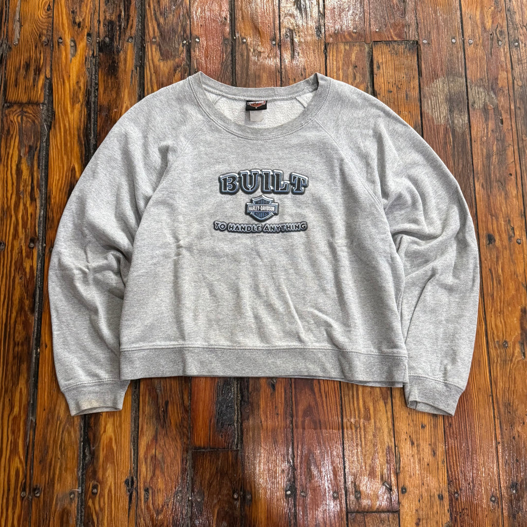 Vintage Harley Davidson Built to Handle Anything Crewneck Sz M