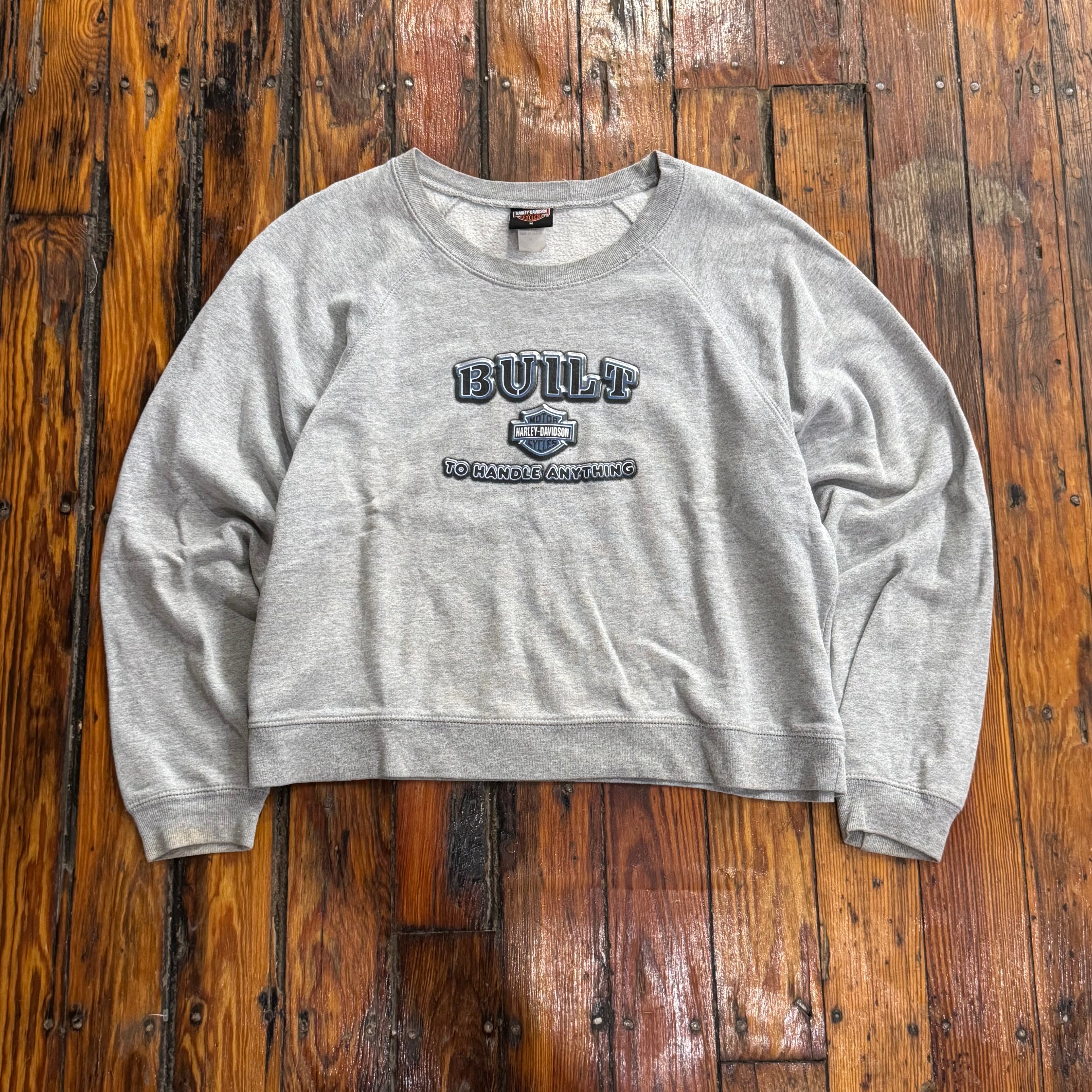 Vintage Harley Davidson Built to Handle Anything Crewneck Sz M