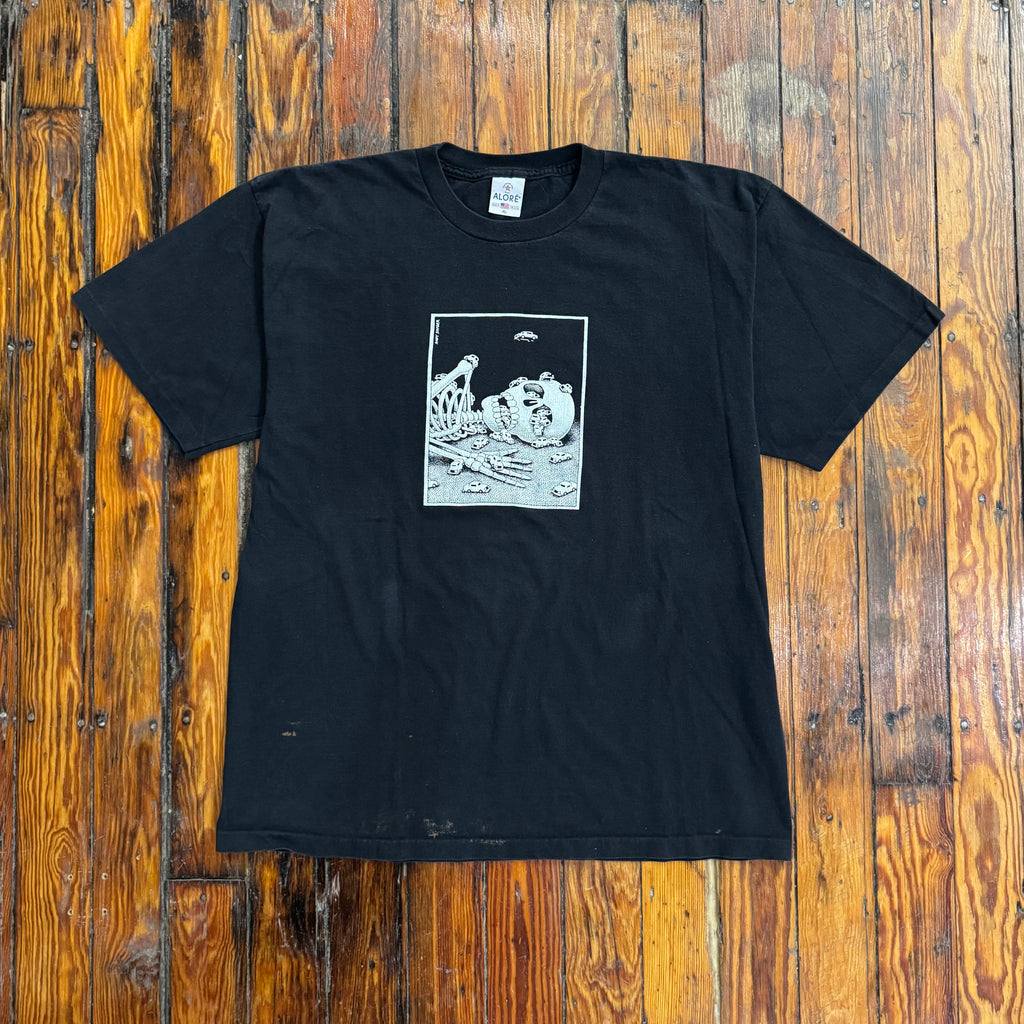 Vintage Car Skelton Andy Singer Art T-shirt Sz XL