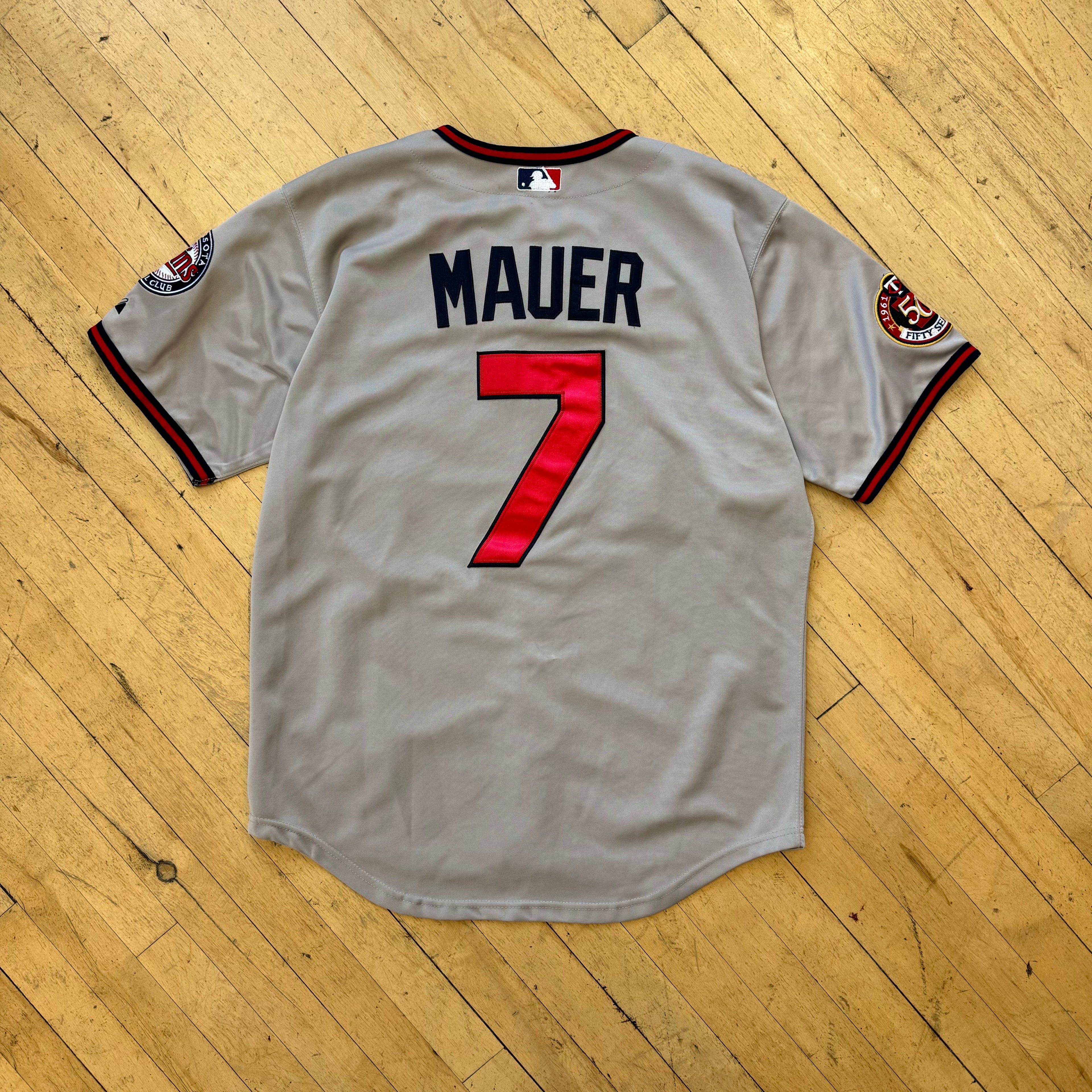 Minnesota Twins Mauer baseball Jersey Sz L