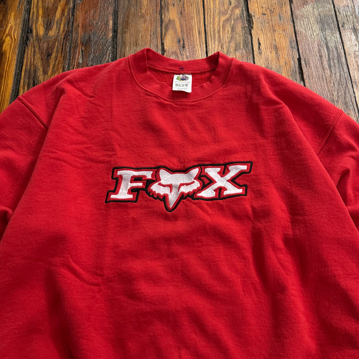 Vintage Fox Racing SpellOut CrewNeck Sz L