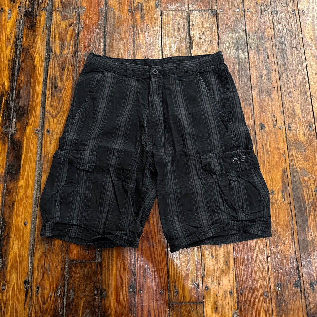 Y2K Camo Cargo Wrangler Khaki Shorts Sz 30
