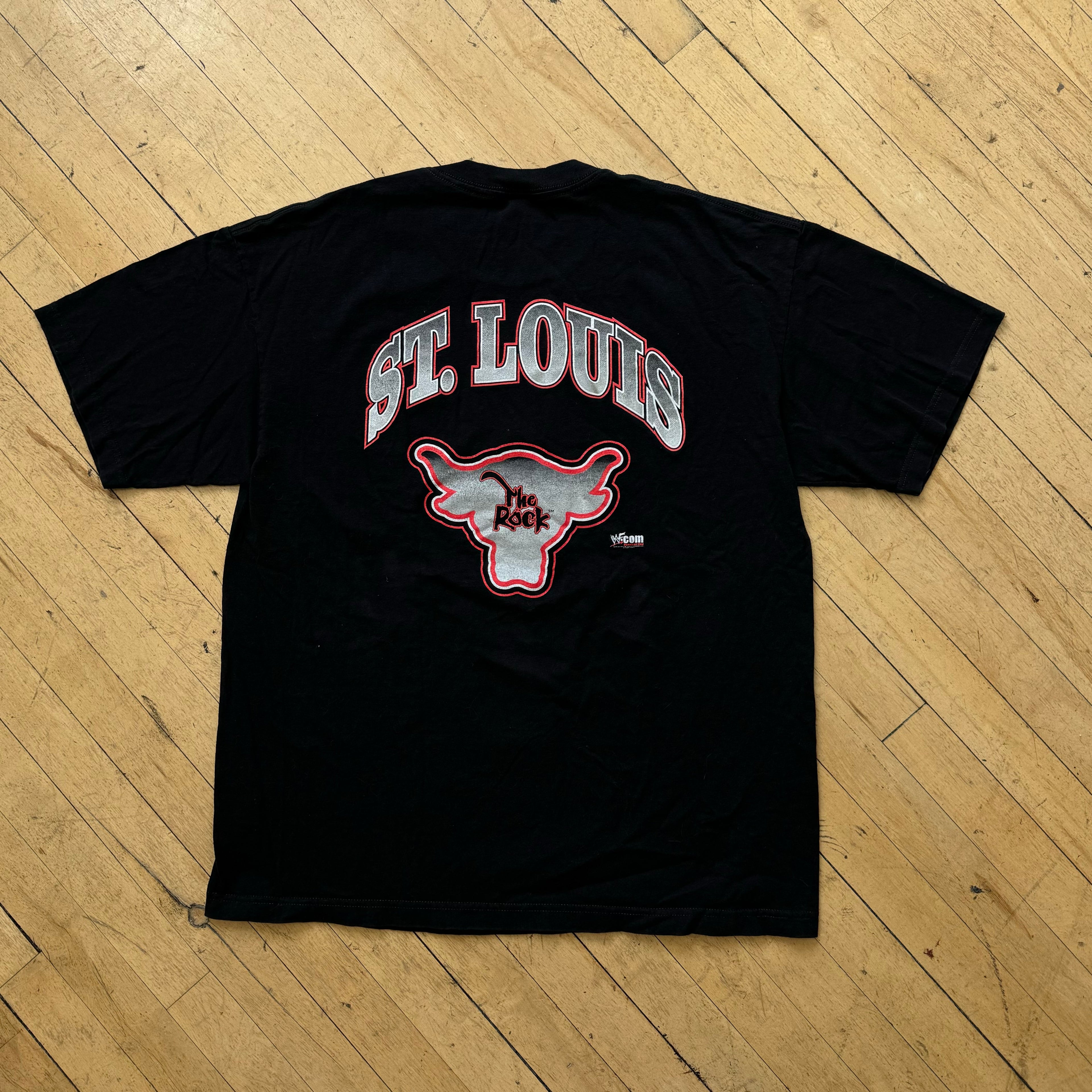 Vintage The Rock WWE St. Louis T-shirt Sz XL