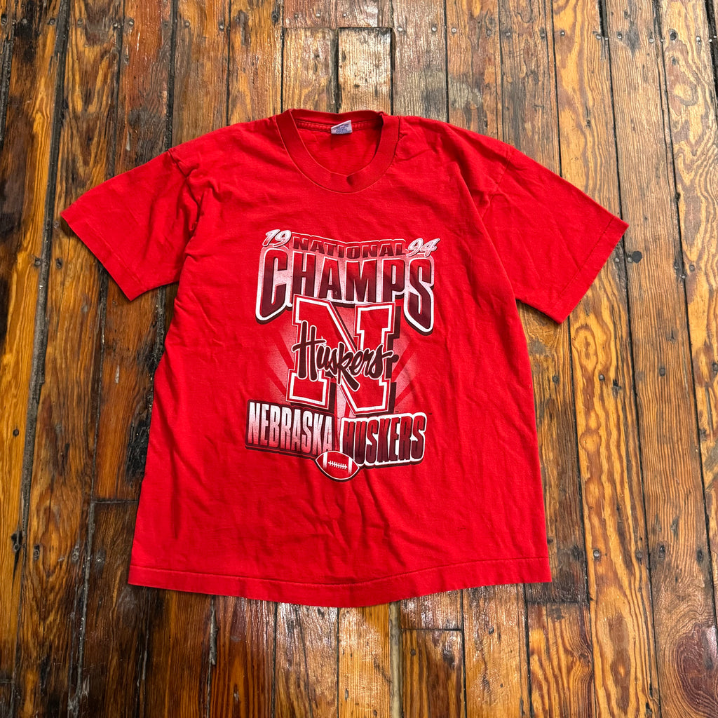 Vintage Salem Nebraska Huskers Champions T-shirt Sz L