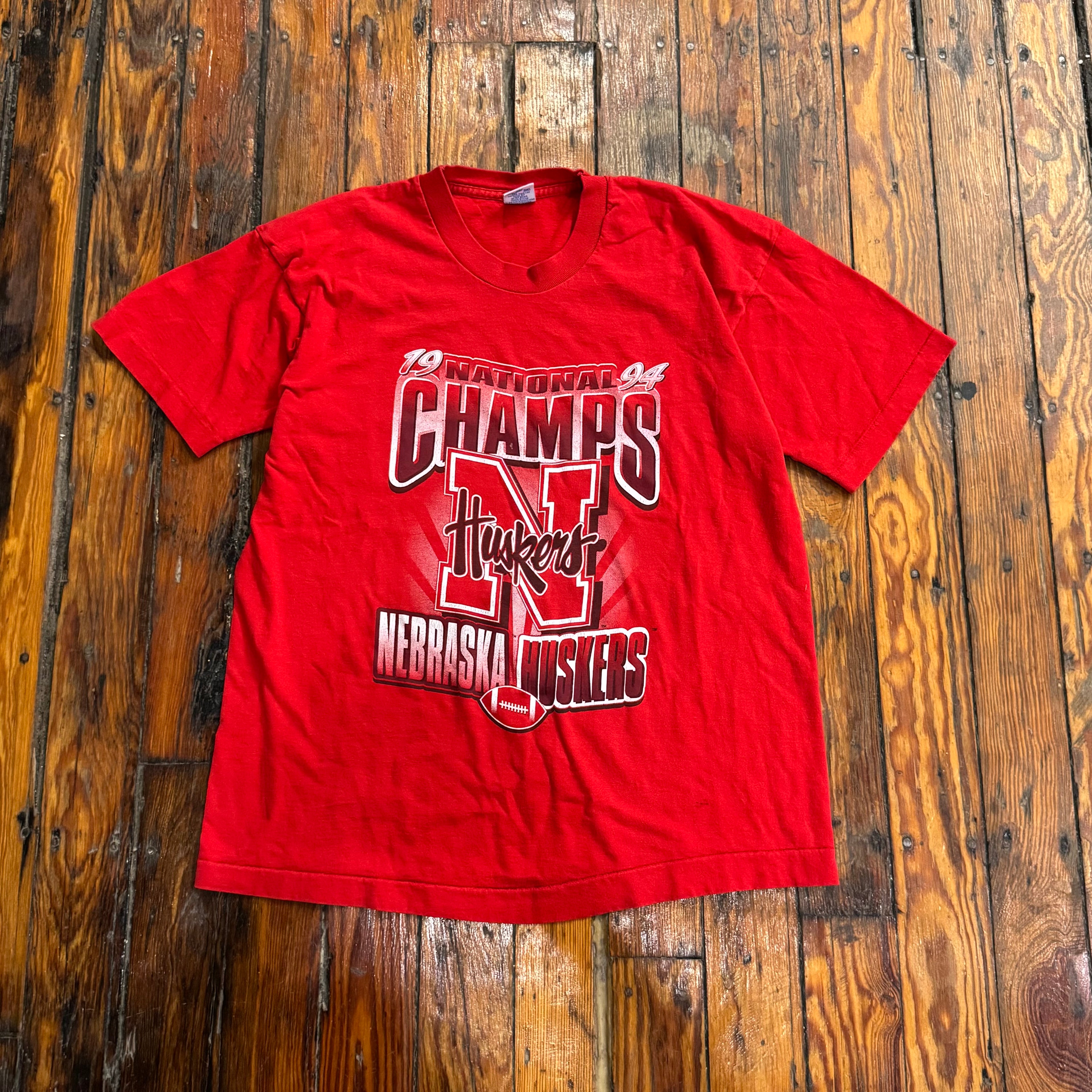 Vintage Salem Nebraska Huskers Champions T-shirt Sz L
