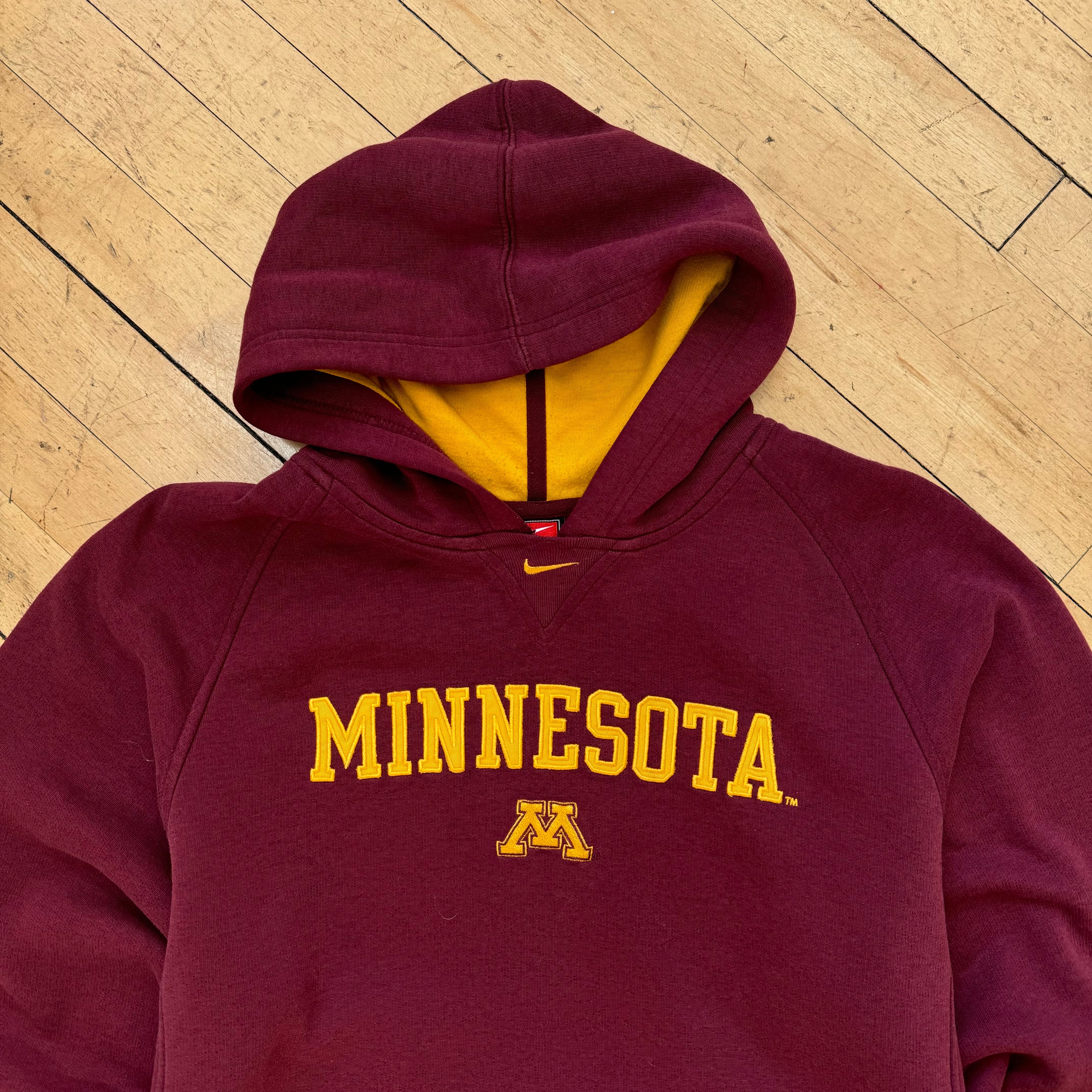 Vintage Nike Center Swoosh Minnesota Gophers Hoodie Sz M