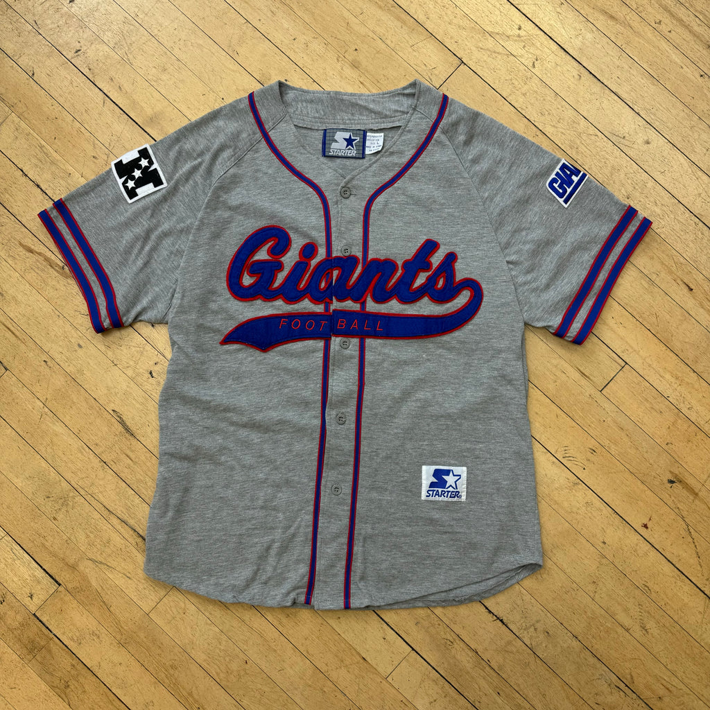 Vintage Starter Giants Football Baseball Jersey T-shirt Sz L