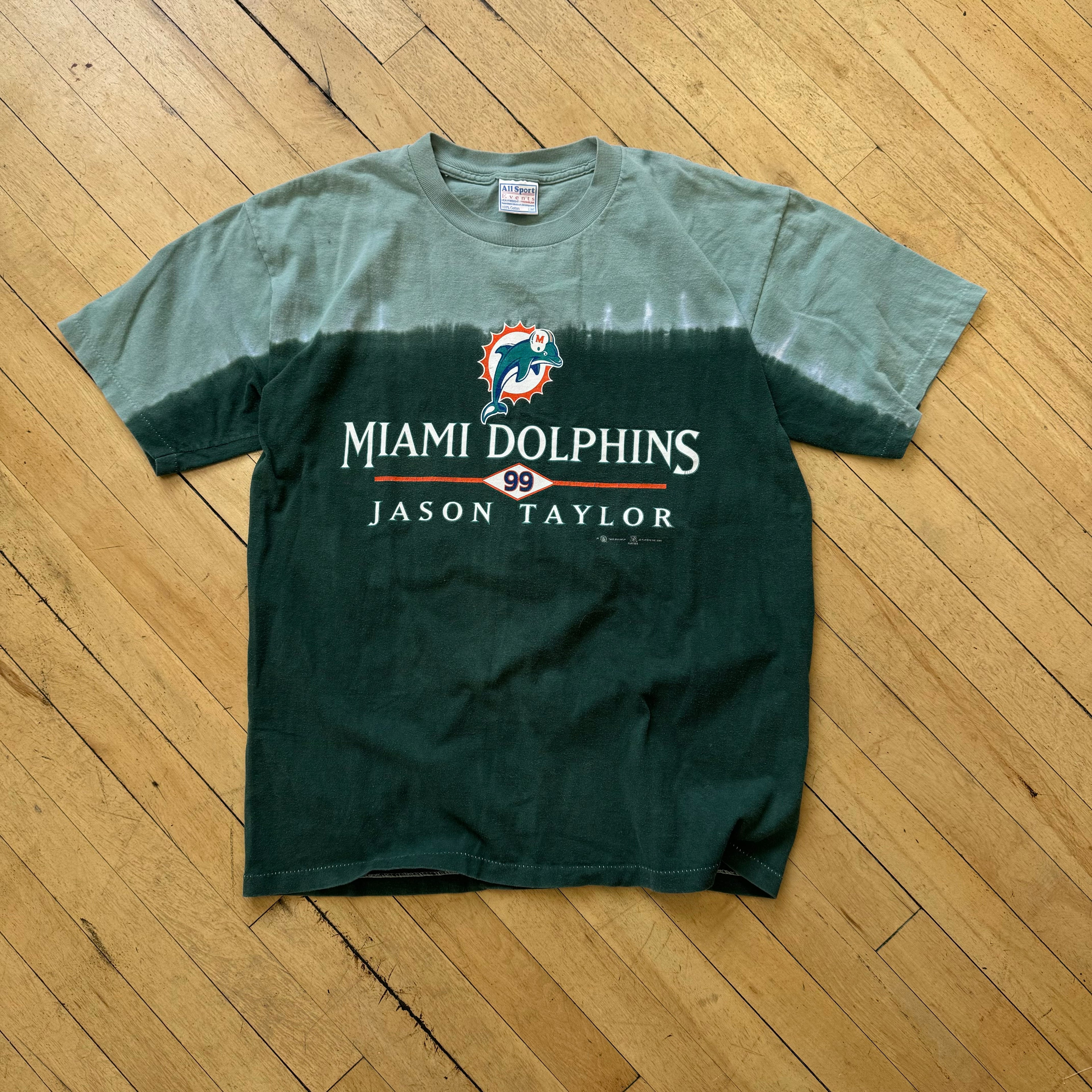 Vintage Miami Dolphins Jason Taylor T-shirt Sz L