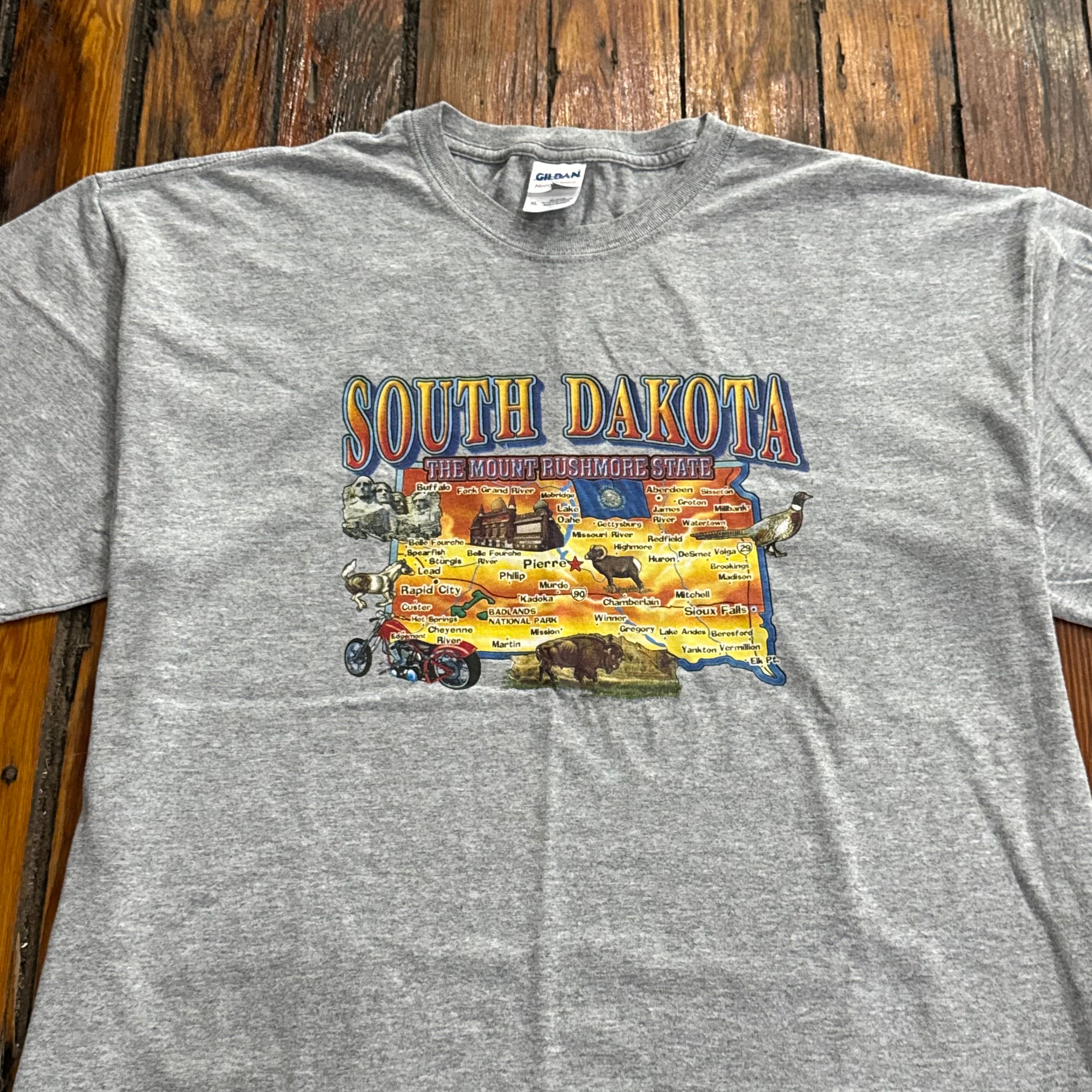 Vintage South Dakota Rushmore State T-shirt Sz XL