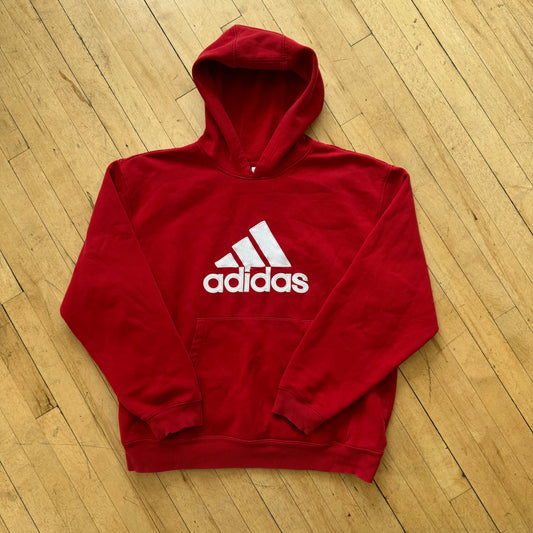 Y2K Adidas Big Logo Hoodie Sz XXL