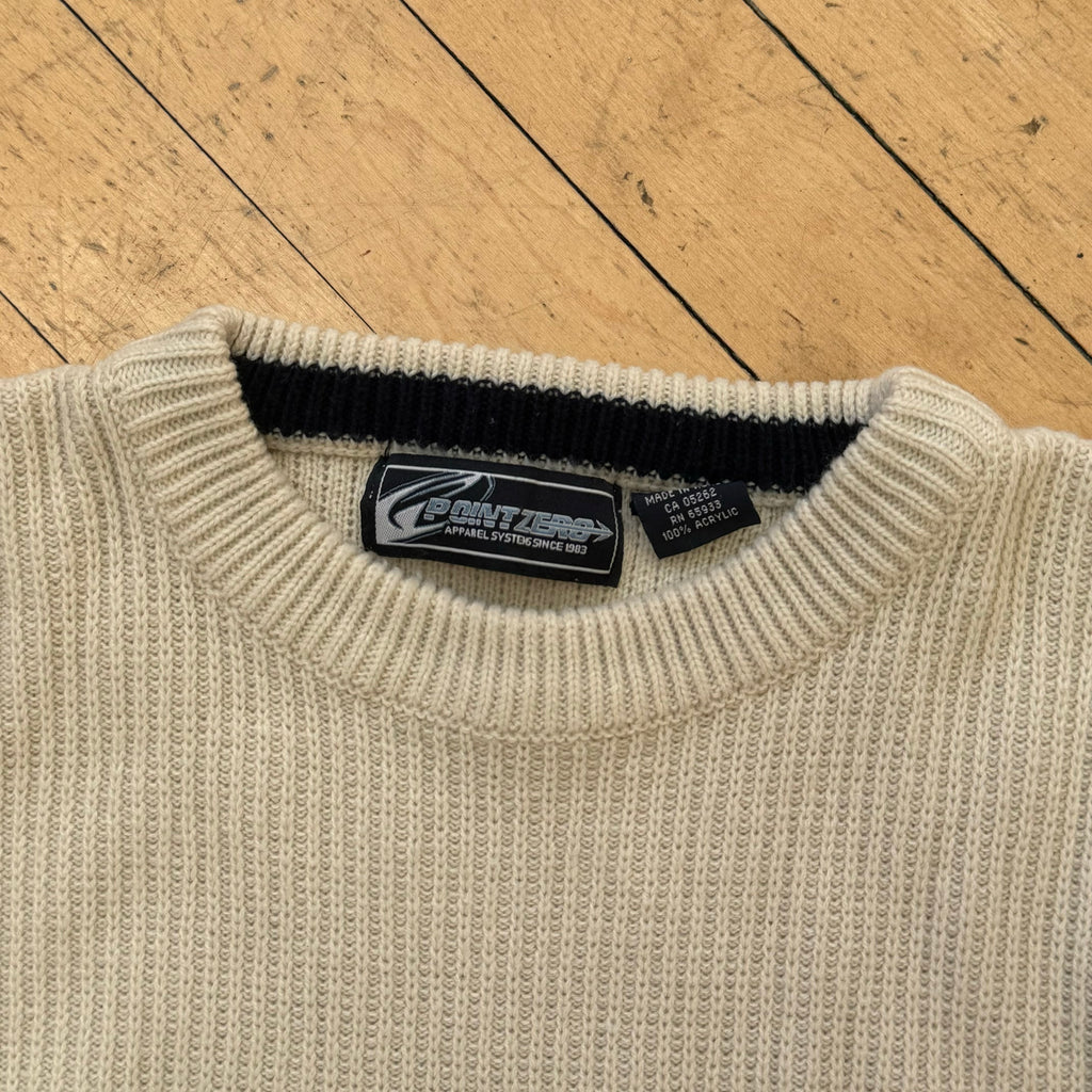 Y2K Point Zero Knit Sweater Sz XL