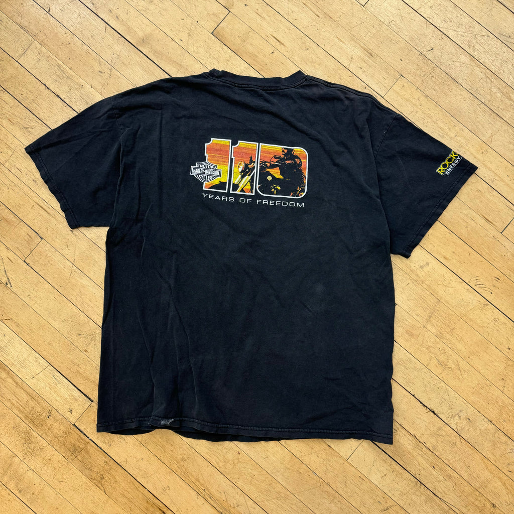 Y2K Rockstar Enegery X Harley Davidson T-shirt Sz XL