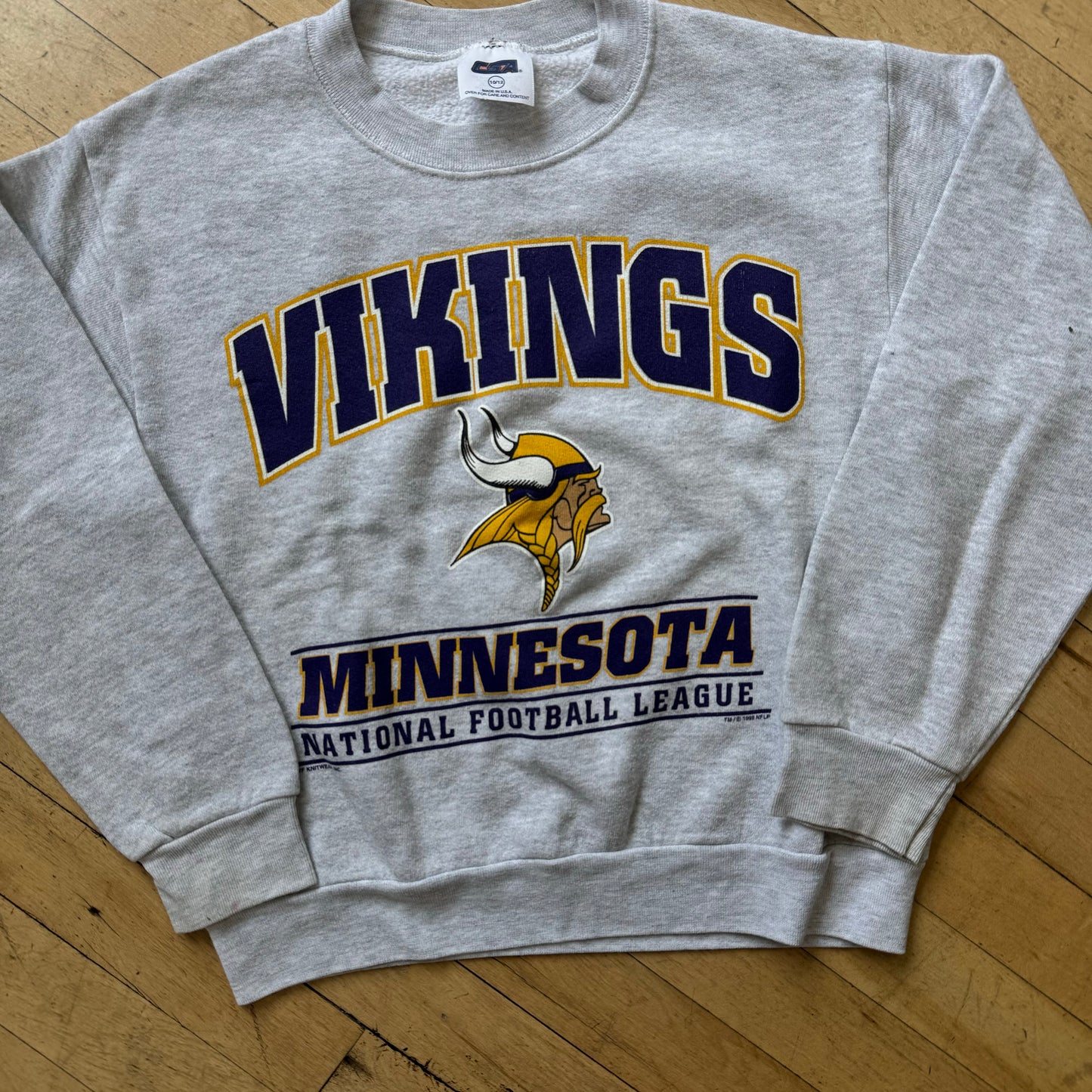 Vintage Minnesota Vikings CrewNeck Sz YTH 10/12