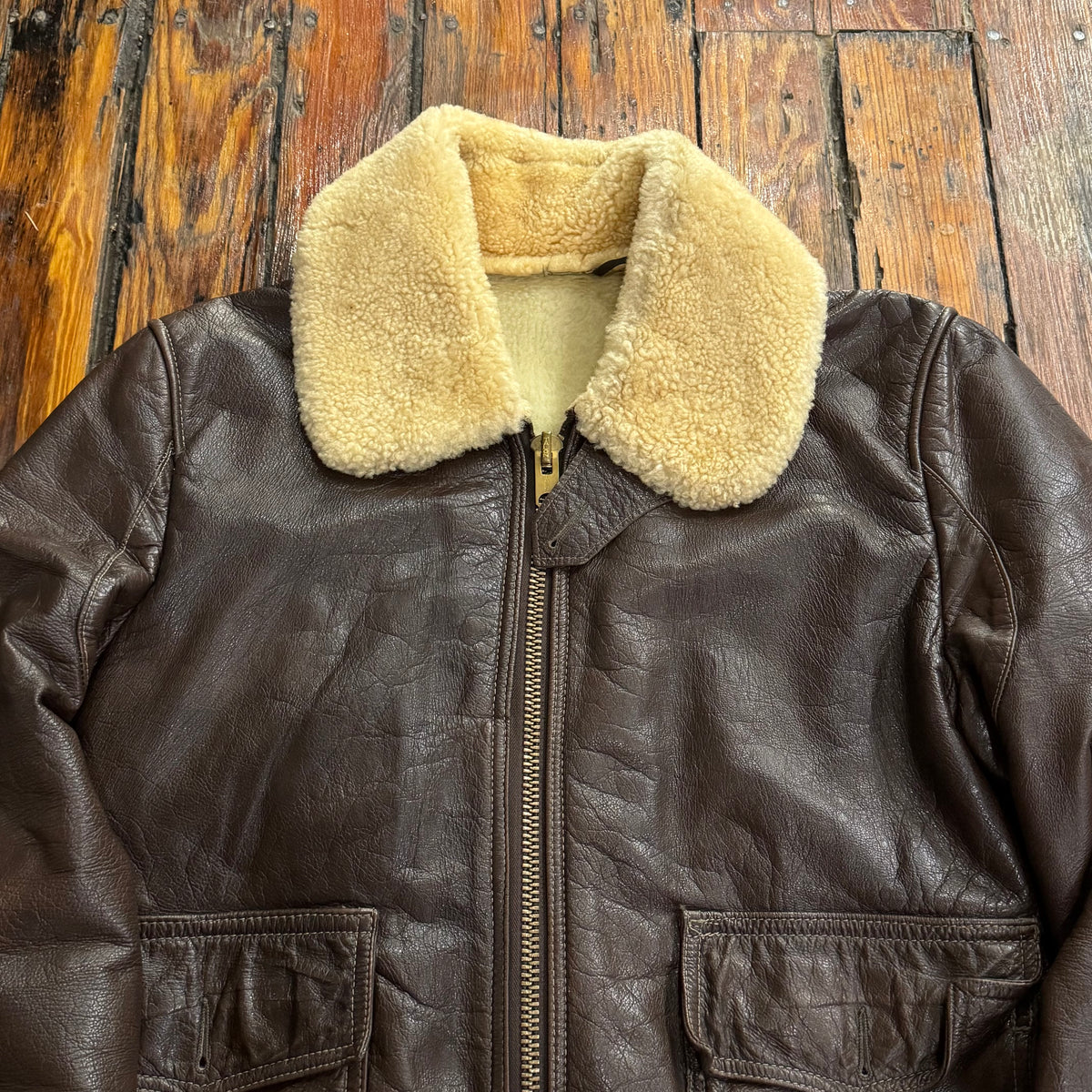 Vintage Peter’s Lined Leather Jacket Sz M