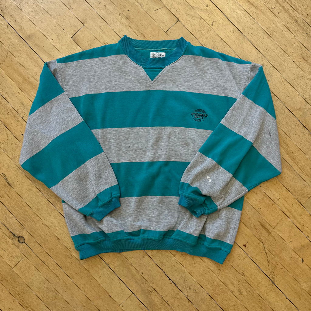 Vintage Standard Issue Striped Crewneck Sz XL