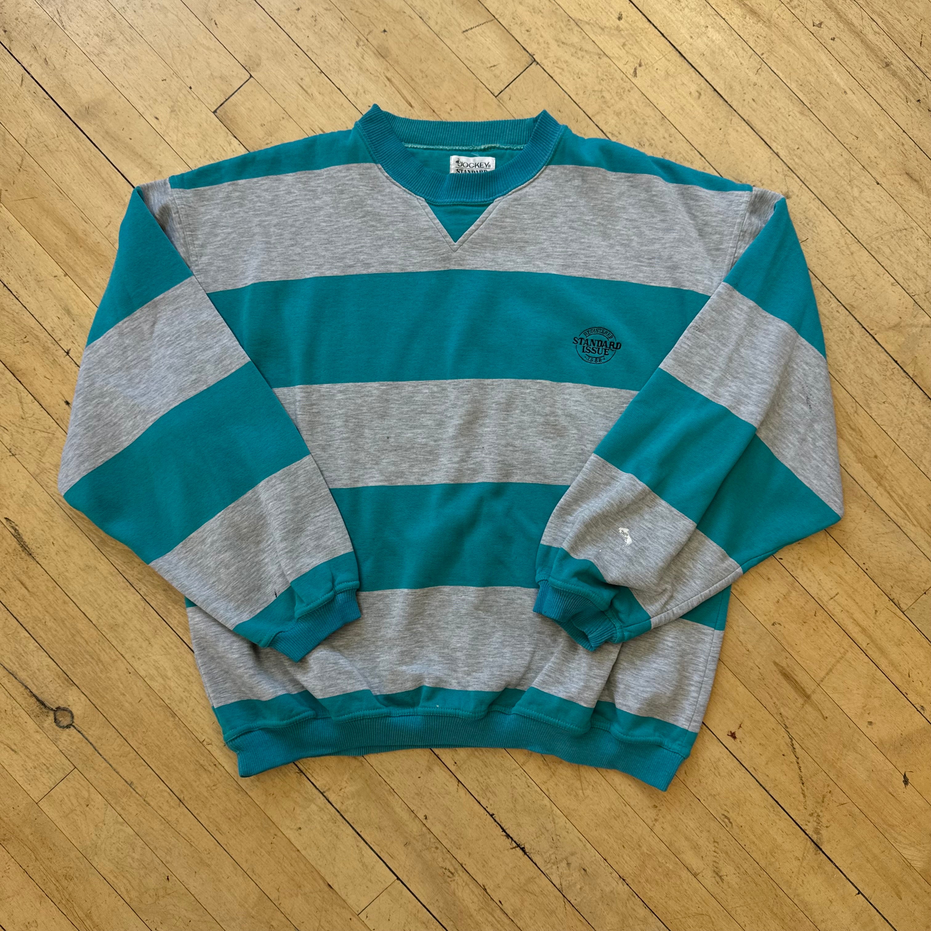 Vintage Standard Issue Striped Crewneck Sz XL