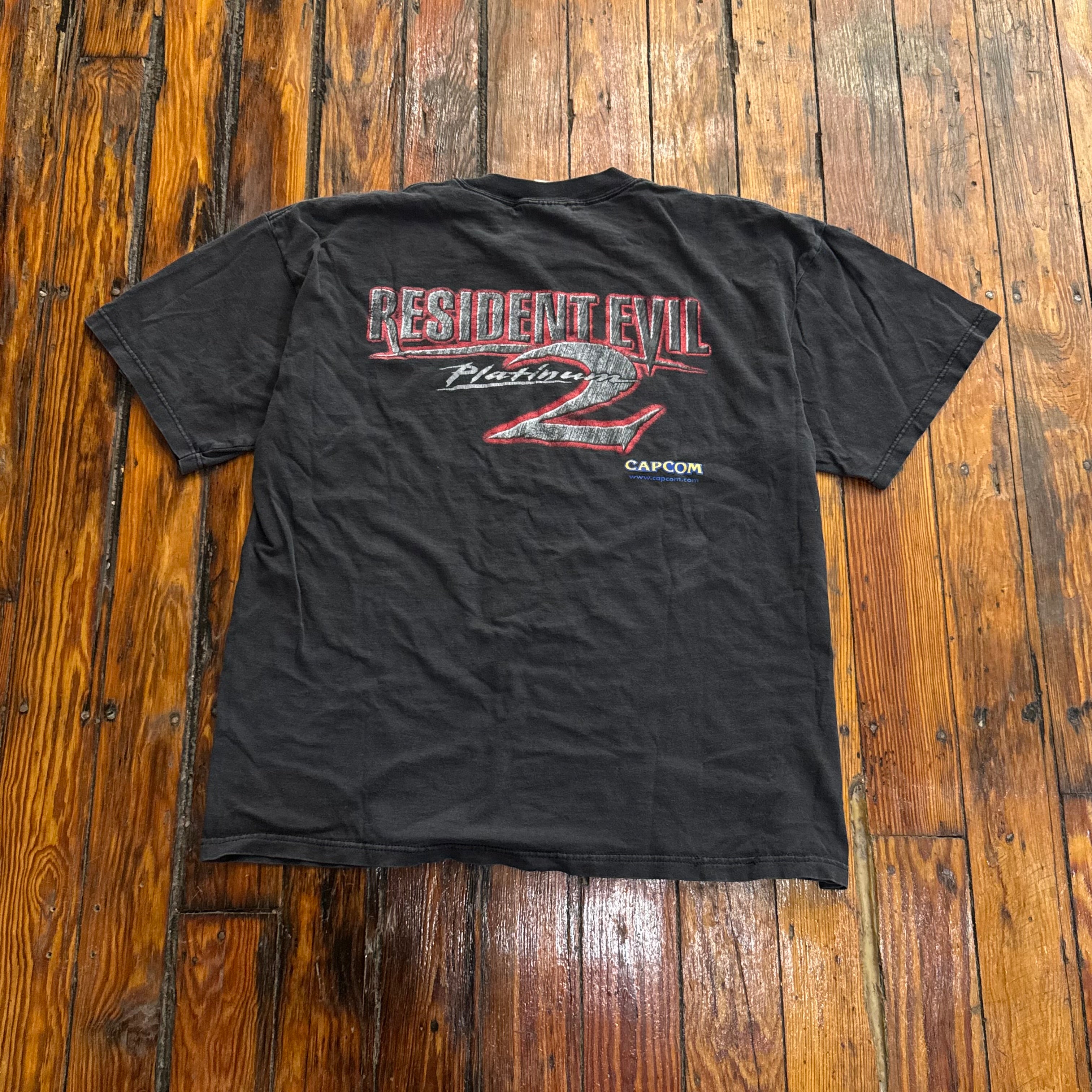 Vintage Resident Evil Platinum 2 Video Game Promo T-shirt Sz XL