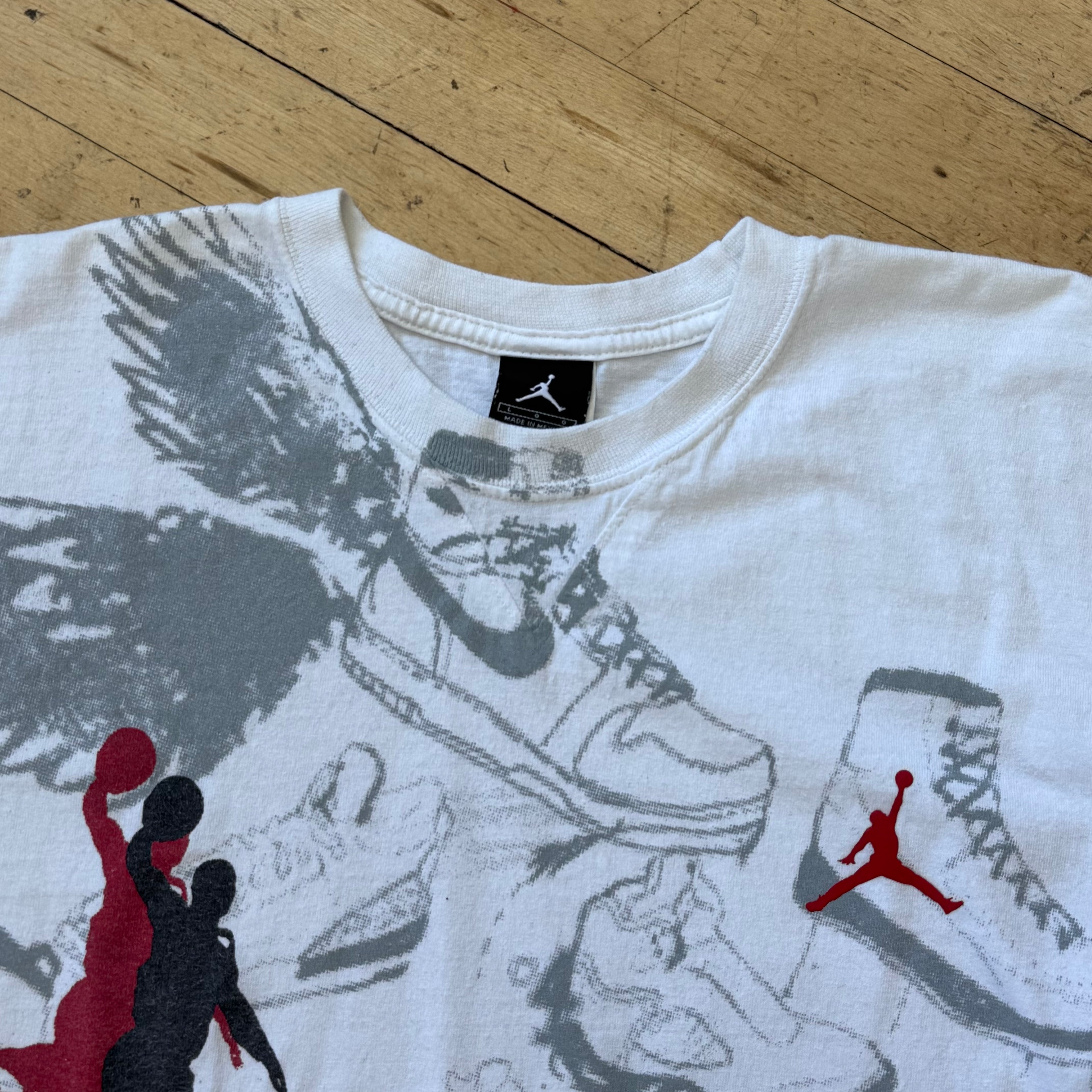 Y2K Jordan Retro T-shirt Sz L