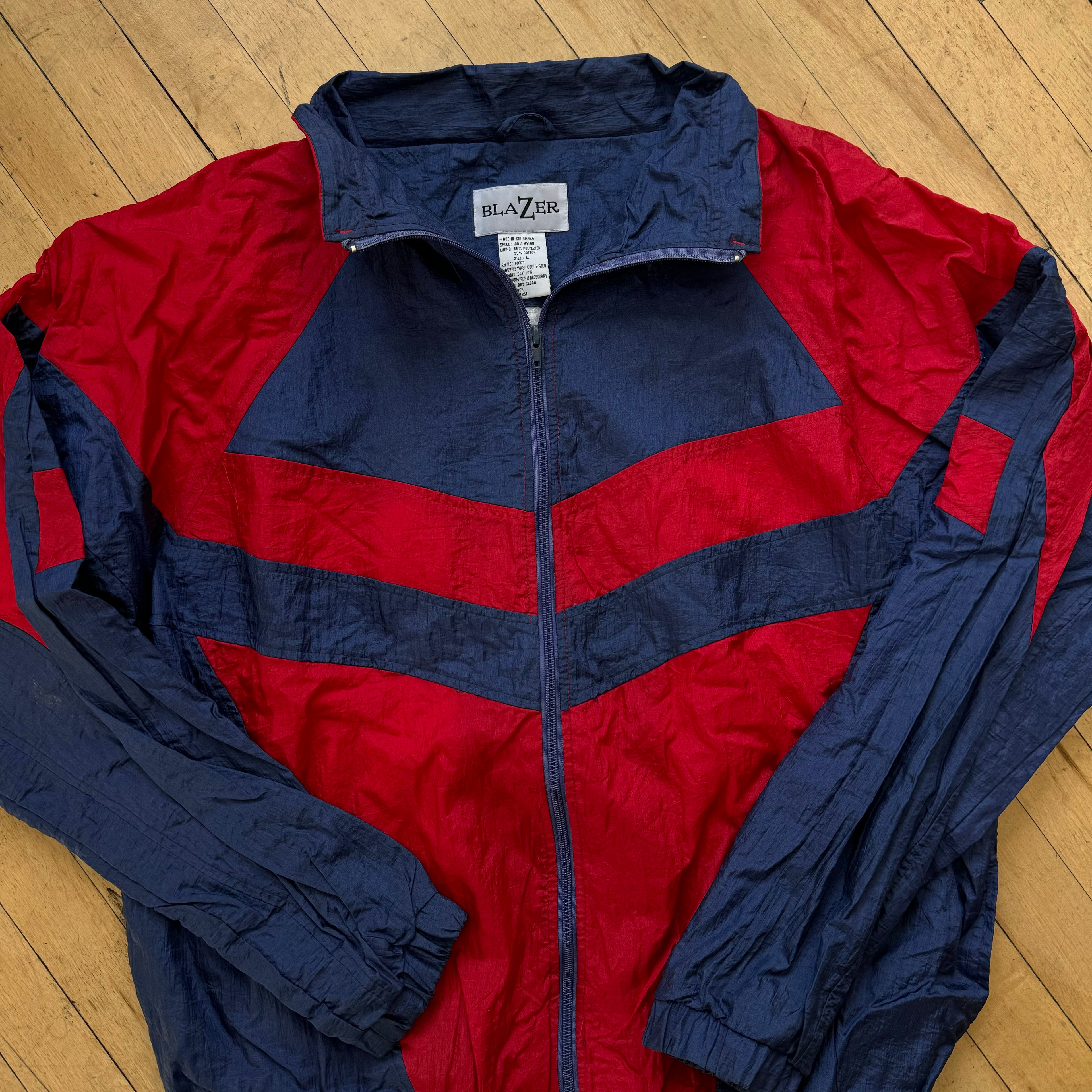 Vintage 90s Windbreaker Jacket Sz L