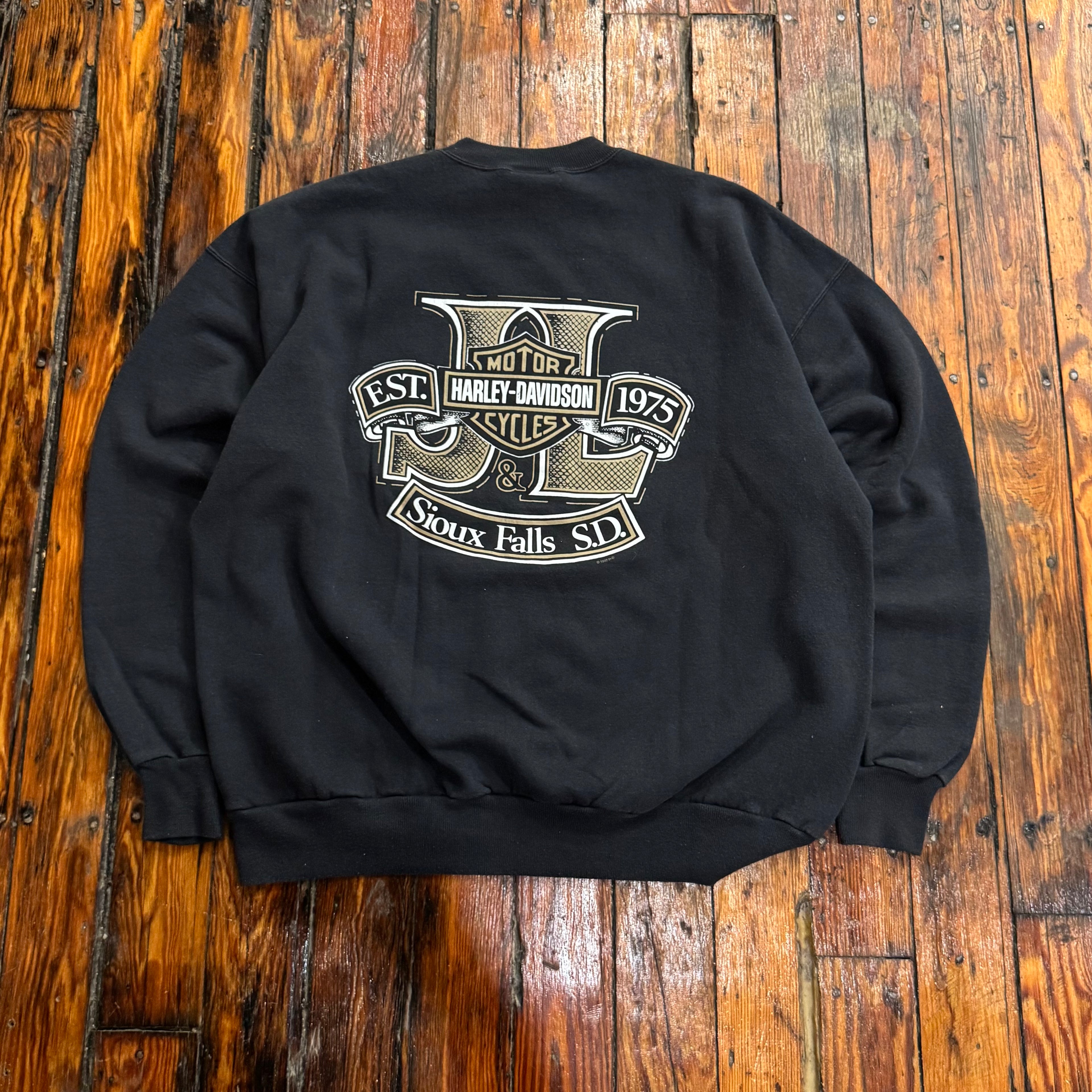 Vintage J & L Harley Davidson Crewneck Sz XL