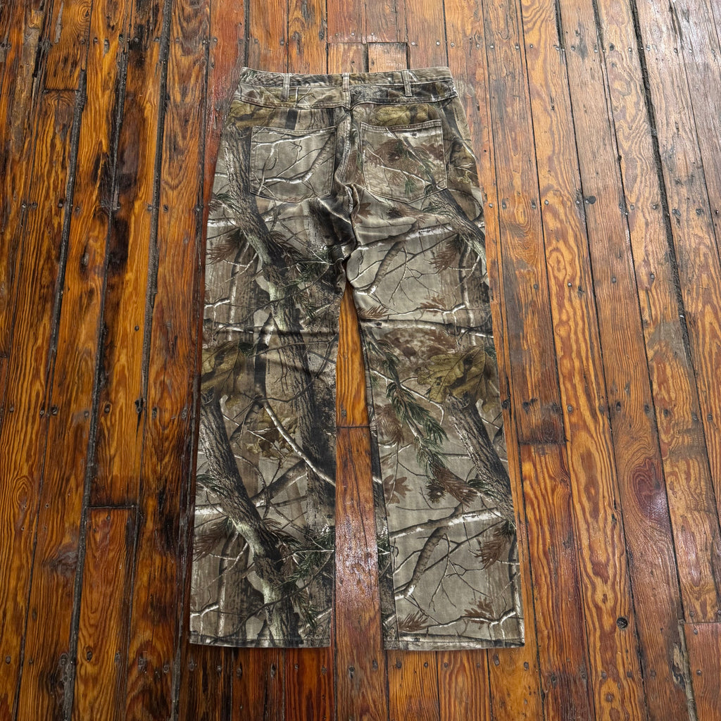 RealTree Camo Double Knee Denim Jeans Sz 34x34