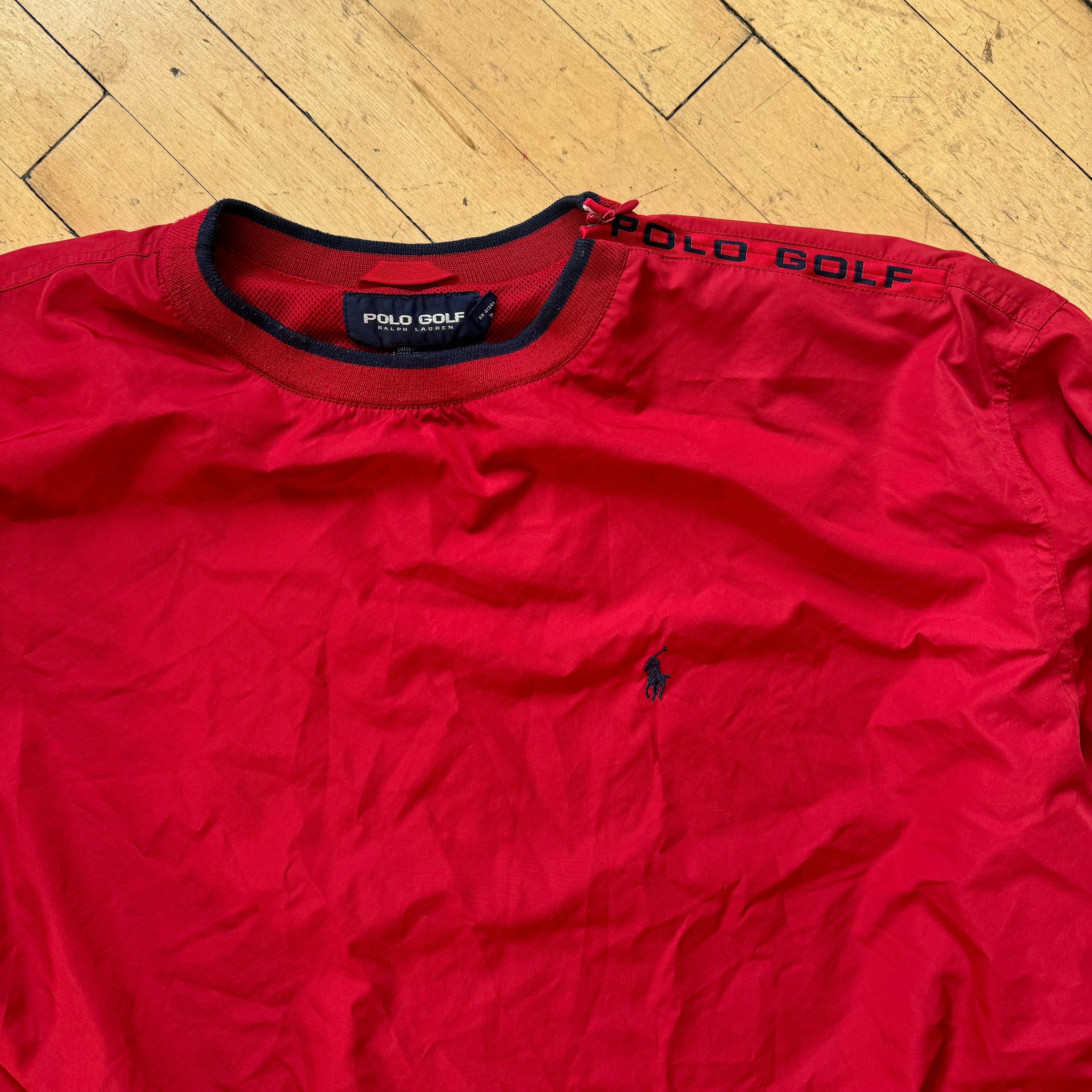 Vintage Polo Golf Pullover Windbreaker Crewneck Sz XL