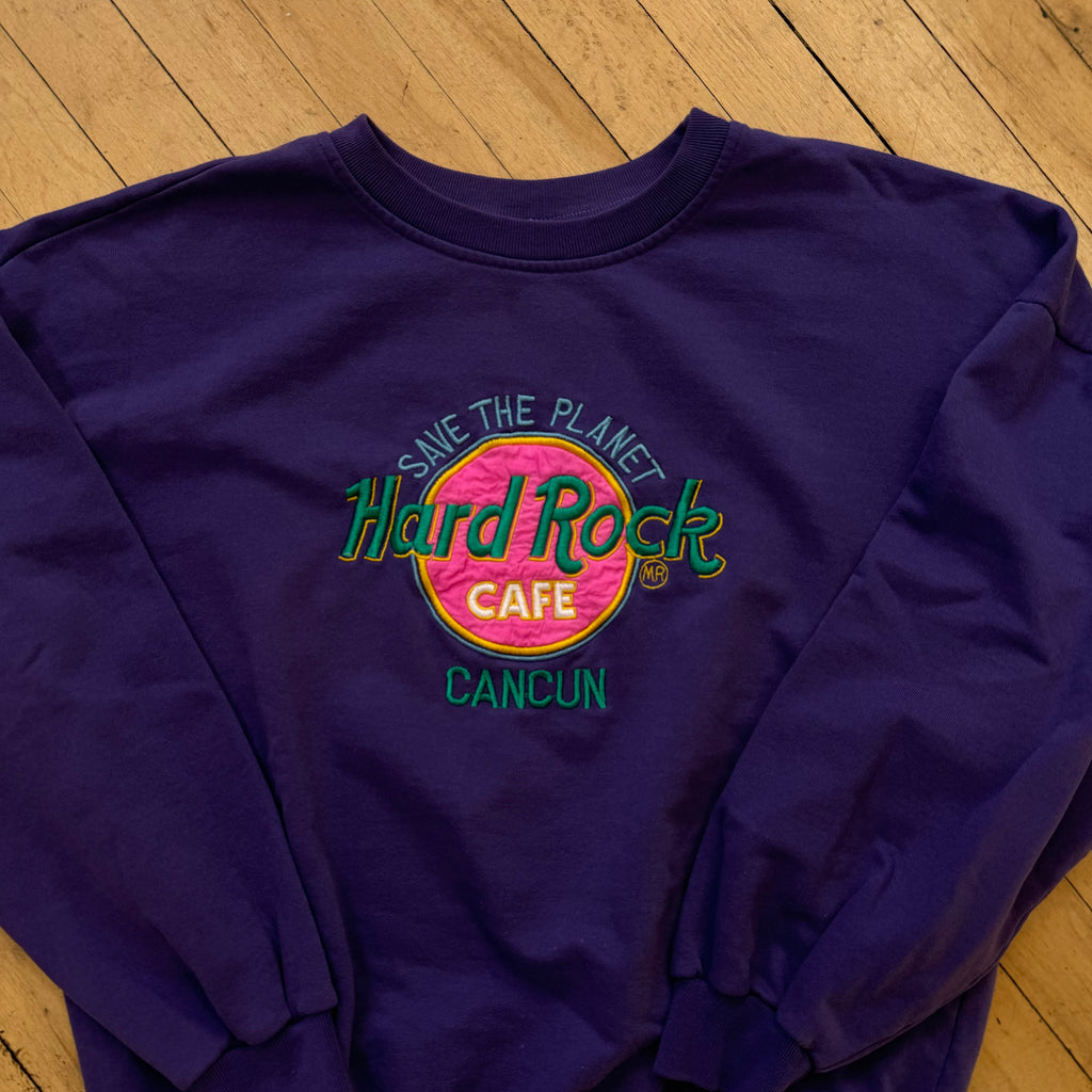Vintage Hard Rock Cafe Cancun CrewNeck Sz L