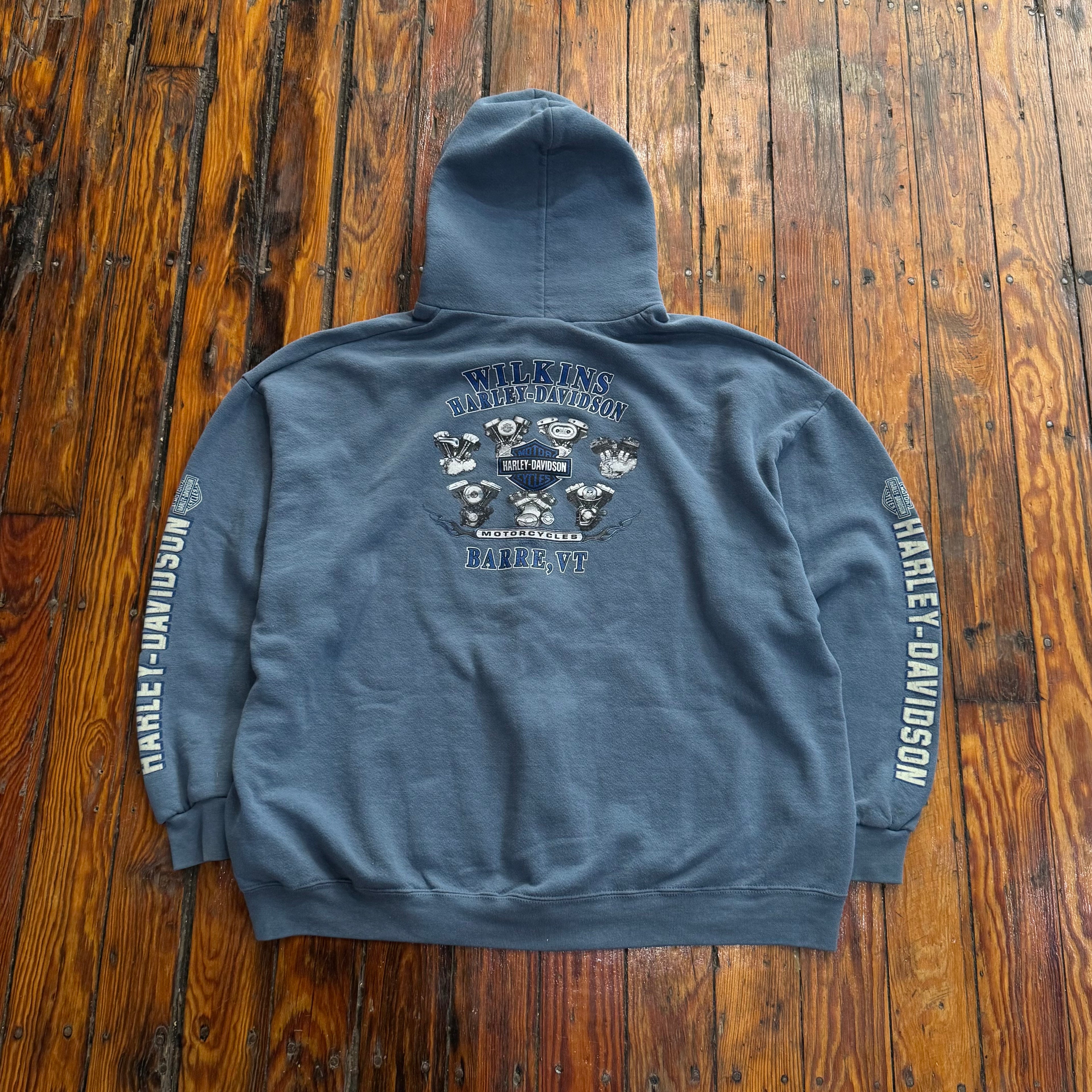 Y2K Harley Davidson Zip-Up Jacket Sz XL