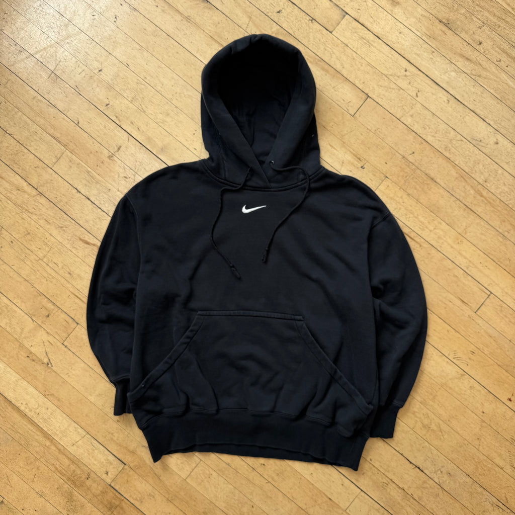 Y2K Nike Center Swoosh Hoodie Sz L