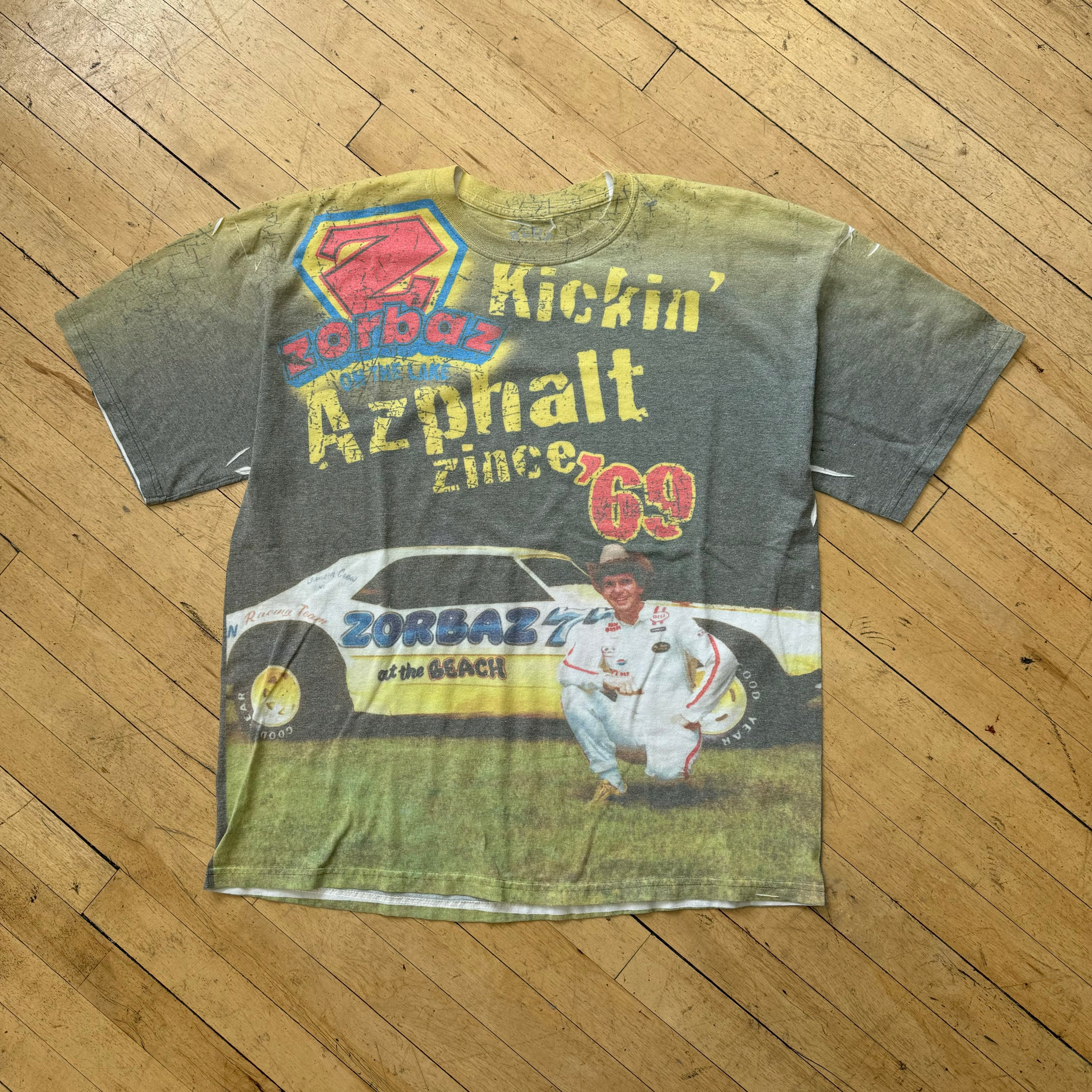 Zorbaz Kickin Azphalt AOP T-shirt Sz XL
