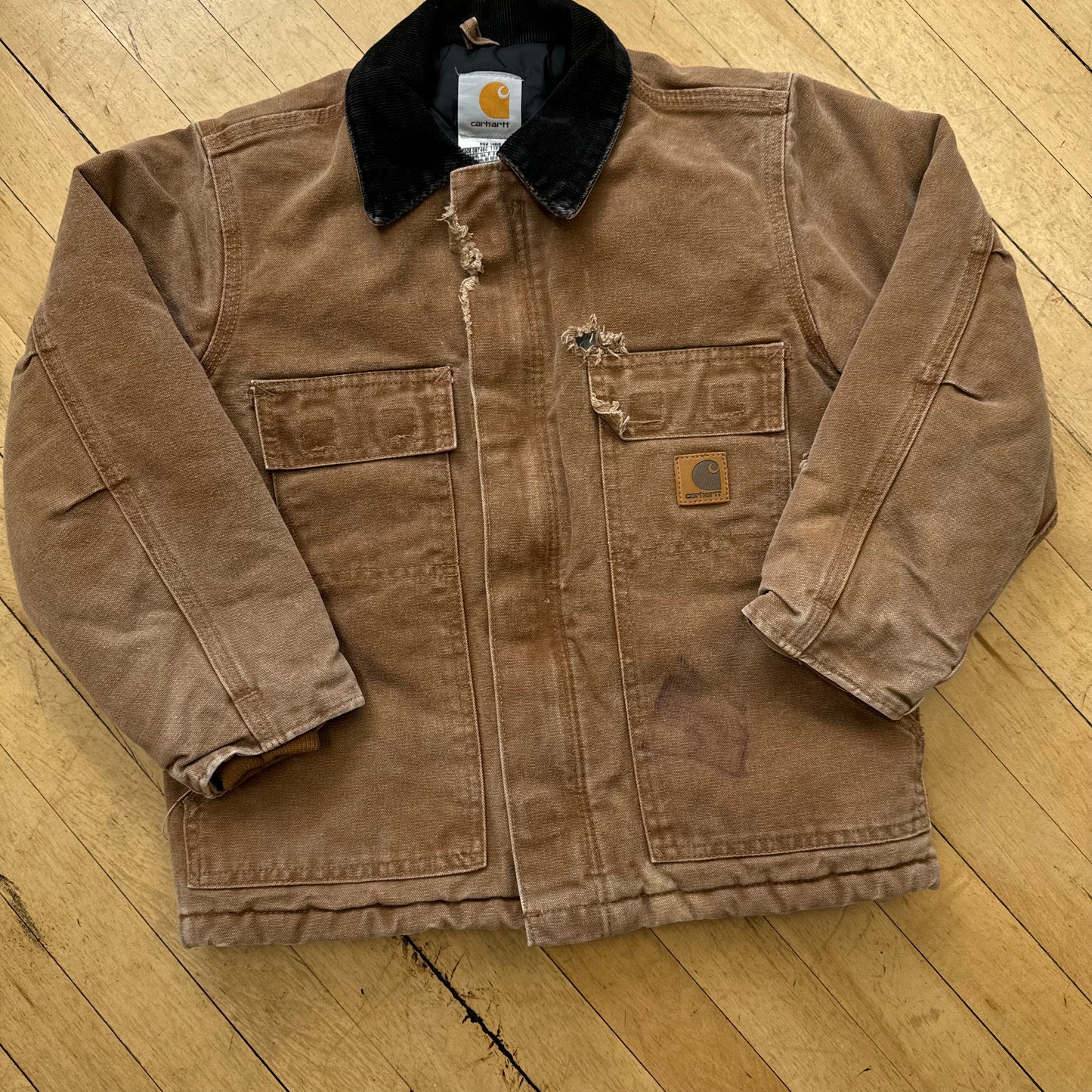 Vintage Carhartt Shell Jacket Sz YTH M (8-12)