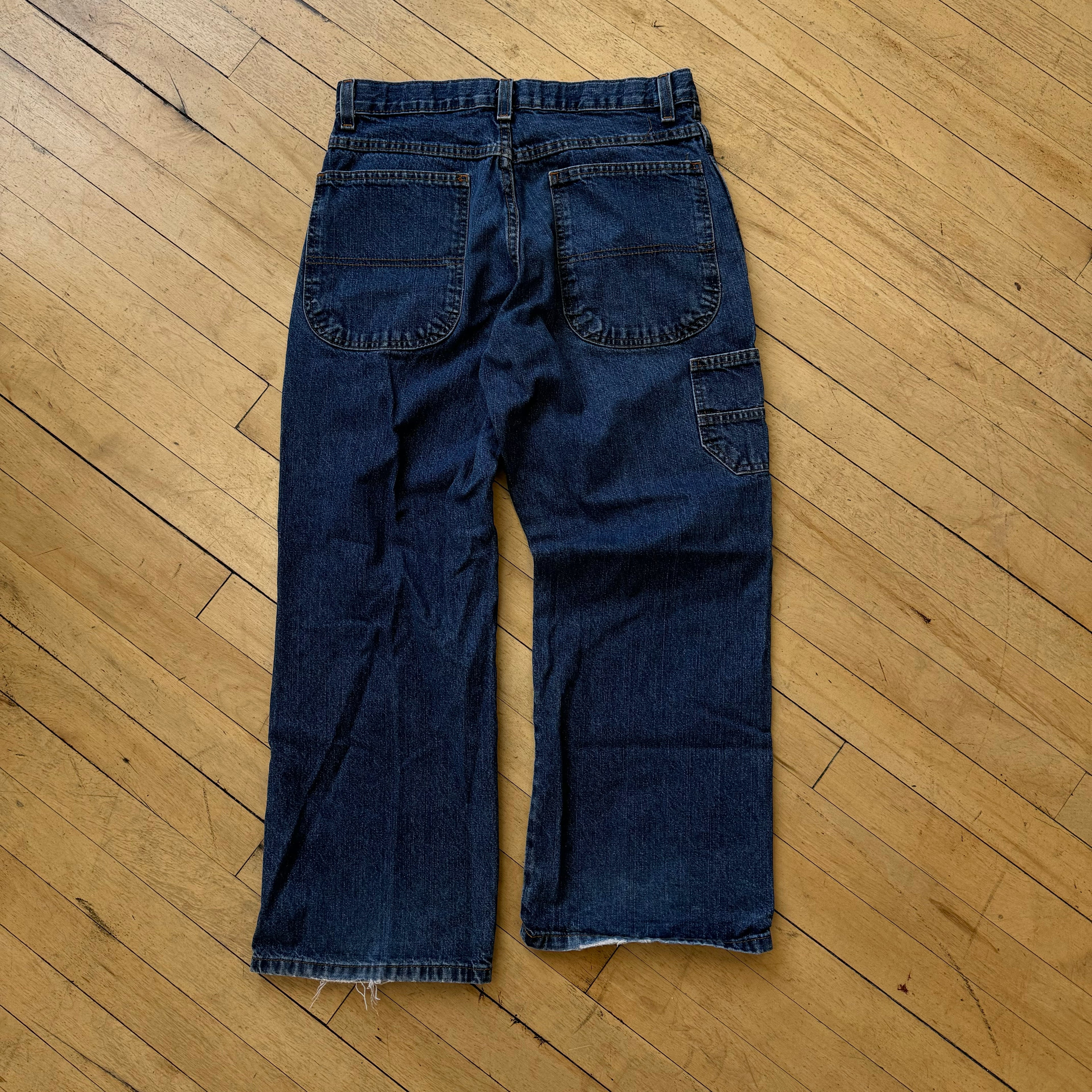 Vintage Cargo Denim Jeans Sz 14