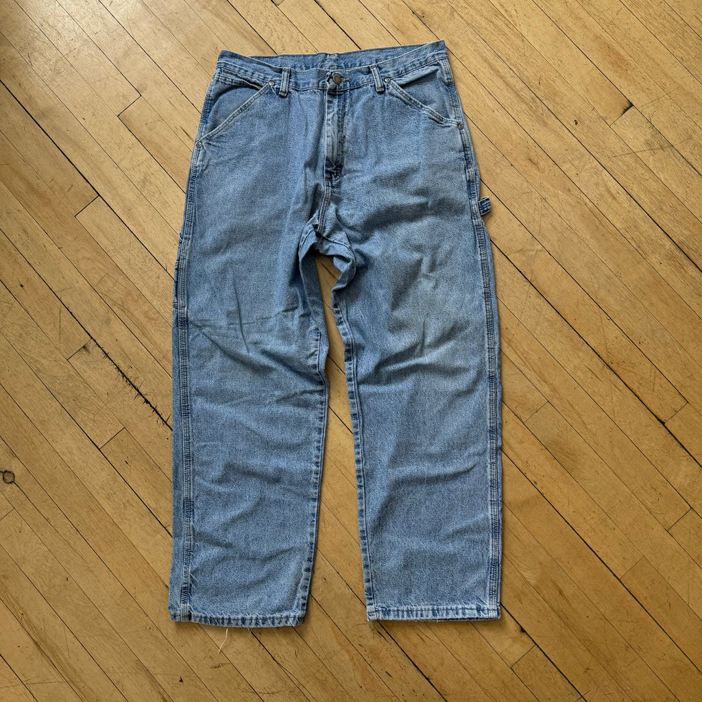Vintage Wrangler Cargo Light wash Denim Jeans Sz 36x30