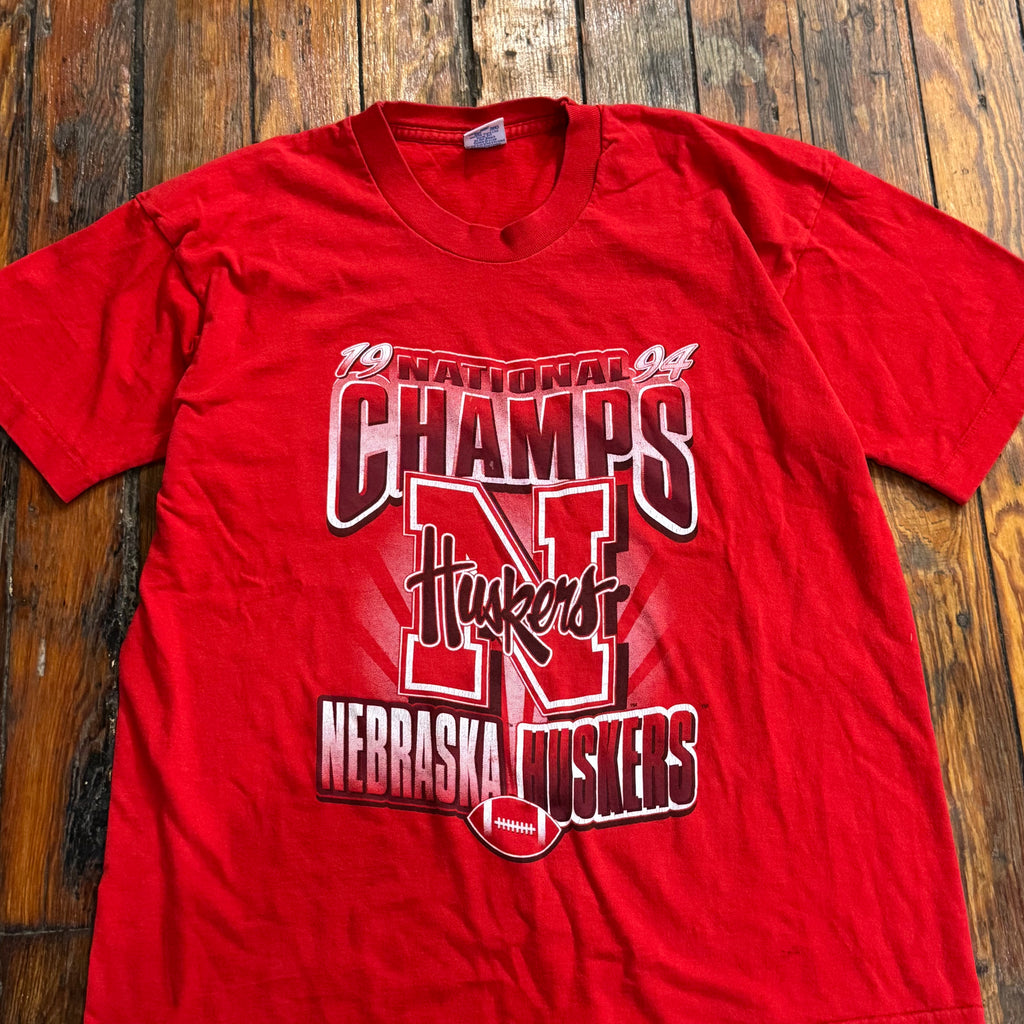 Vintage Salem Nebraska Huskers Champions T-shirt Sz L