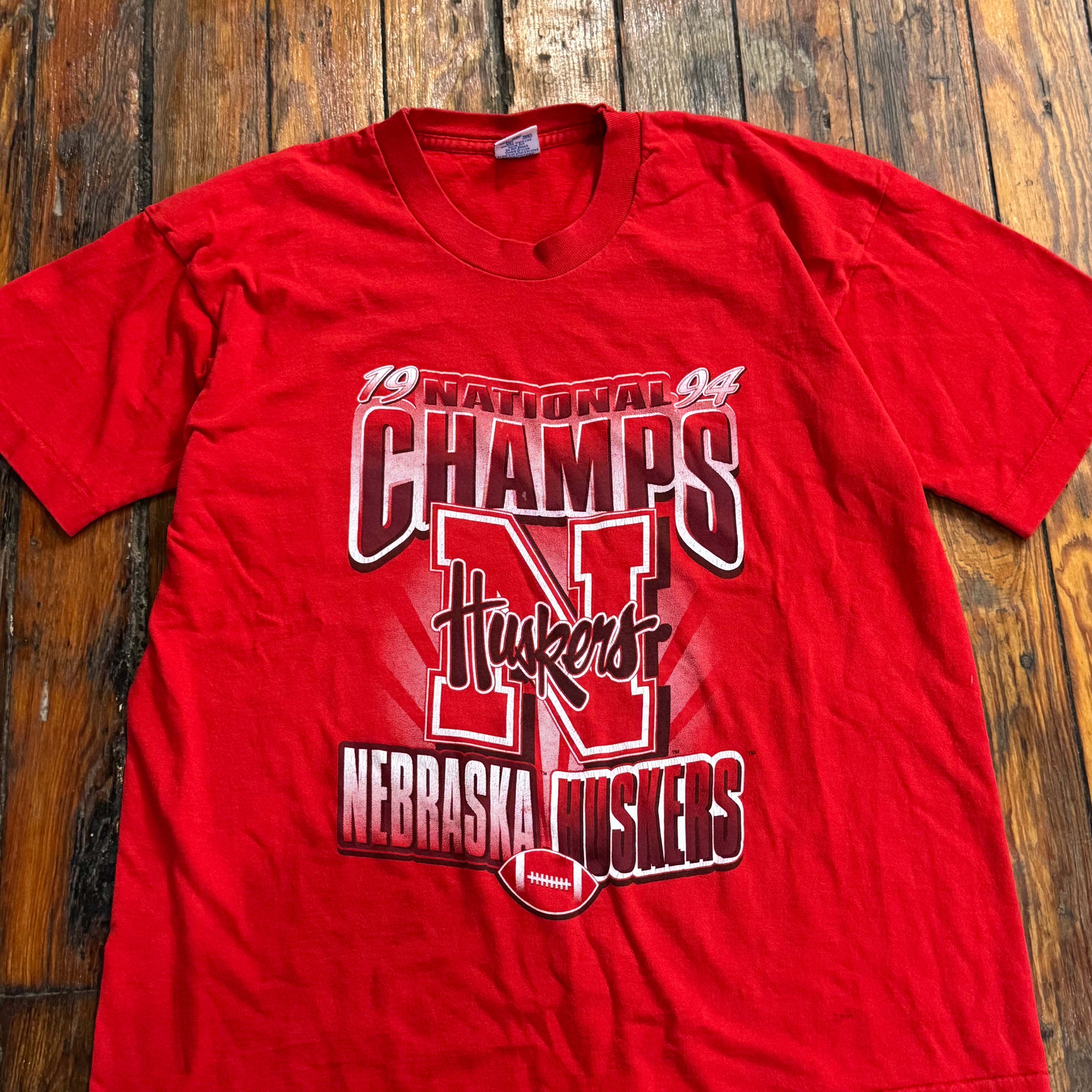 Vintage Salem Nebraska Huskers Champions T-shirt Sz L