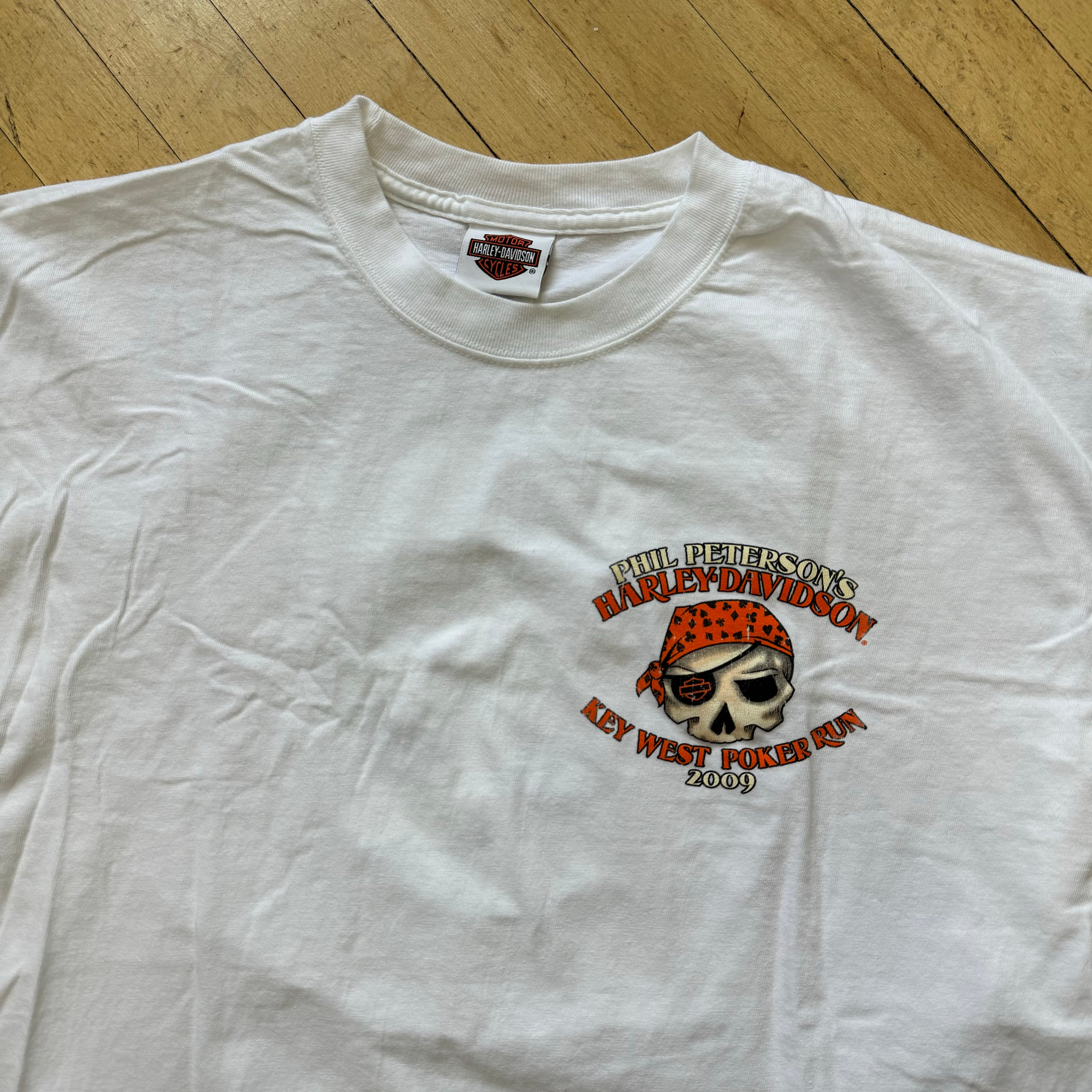 Harley Davidson Key West Poker Run T-shirt Sz L