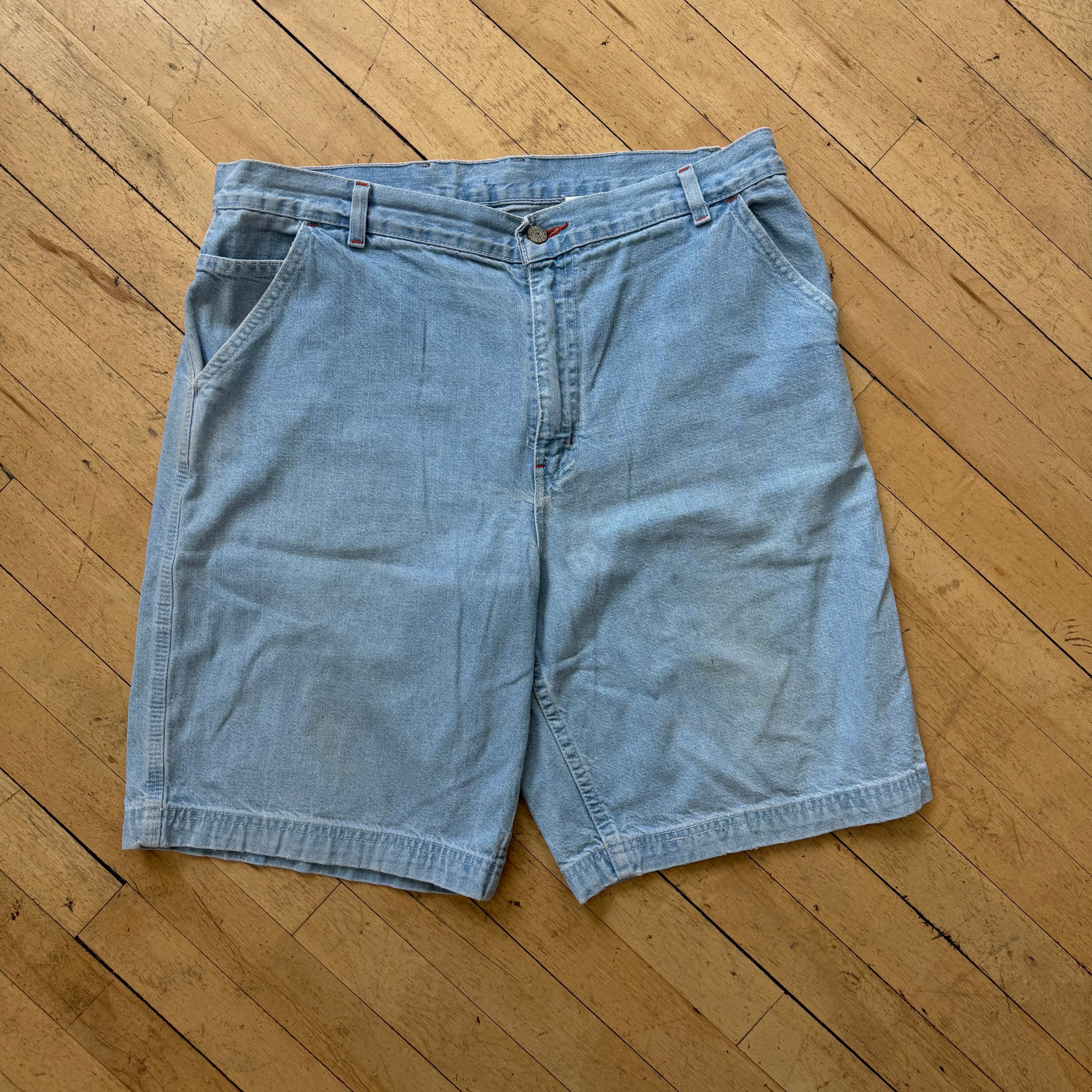 Vintage Faded glory Light Wash Denim Jean Shorts Sz 36
