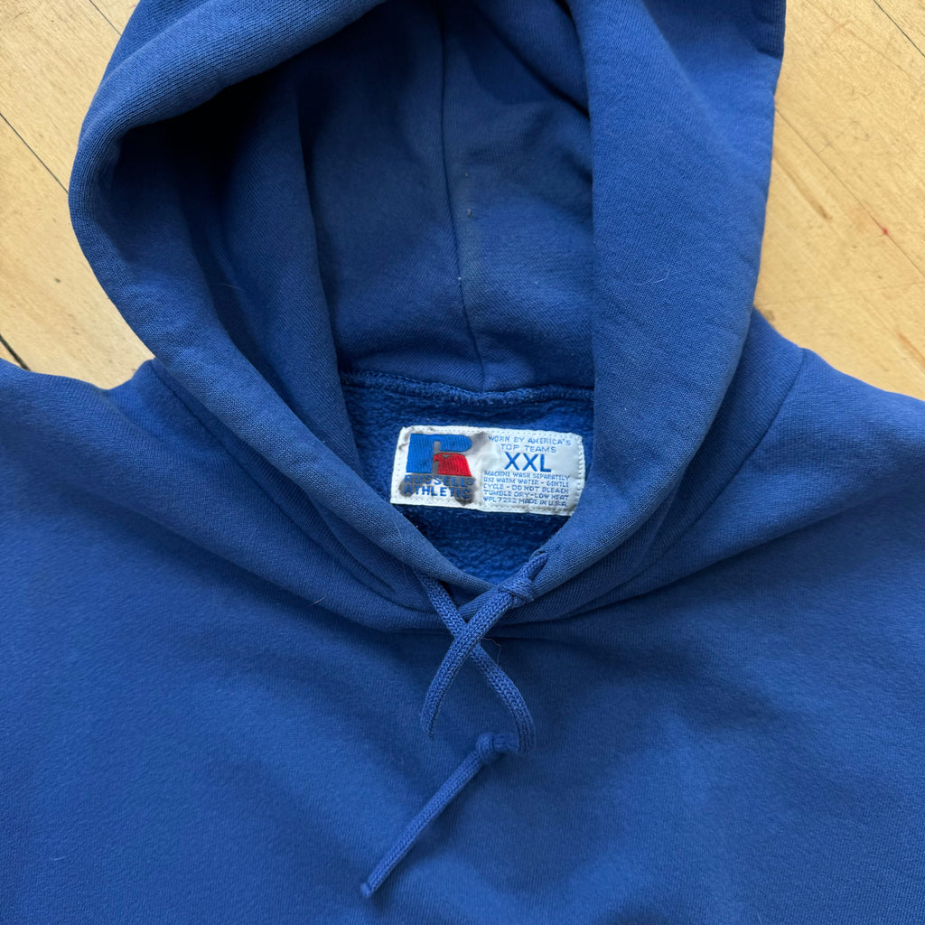 Vintage Blue Russell Athletics Hoodie Sz XXL
