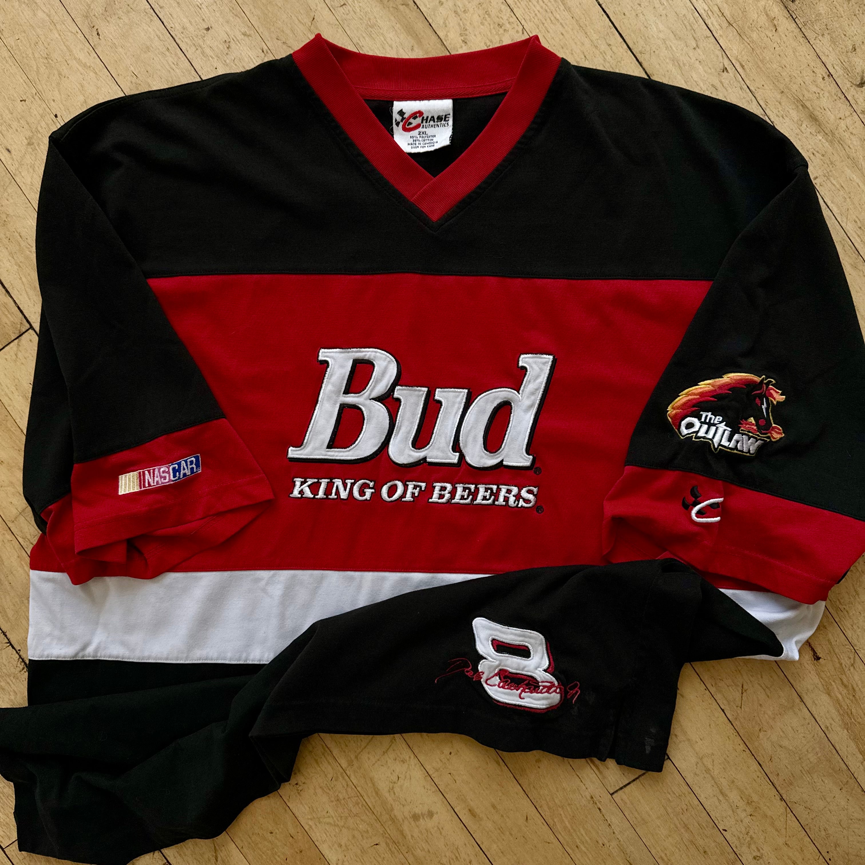 Vintage Bud King of Beers Nascar T-shirt Sz XL