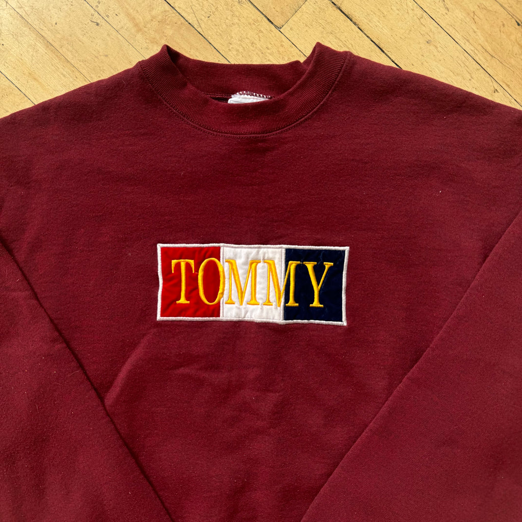 Vintage Tommy SpellOut CrewNeck Sz XL