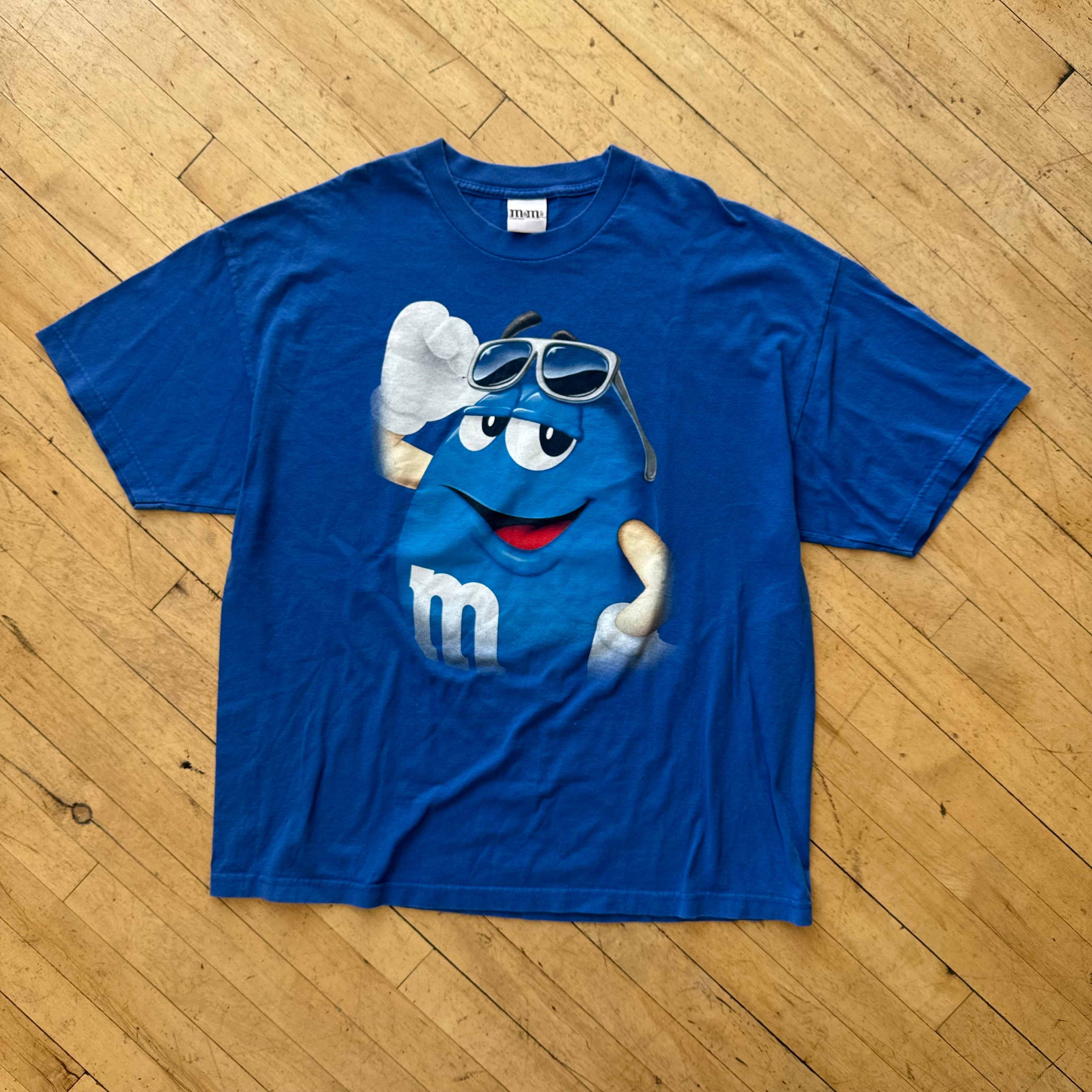 Vintage Blue M & M T-shirt Sz XL