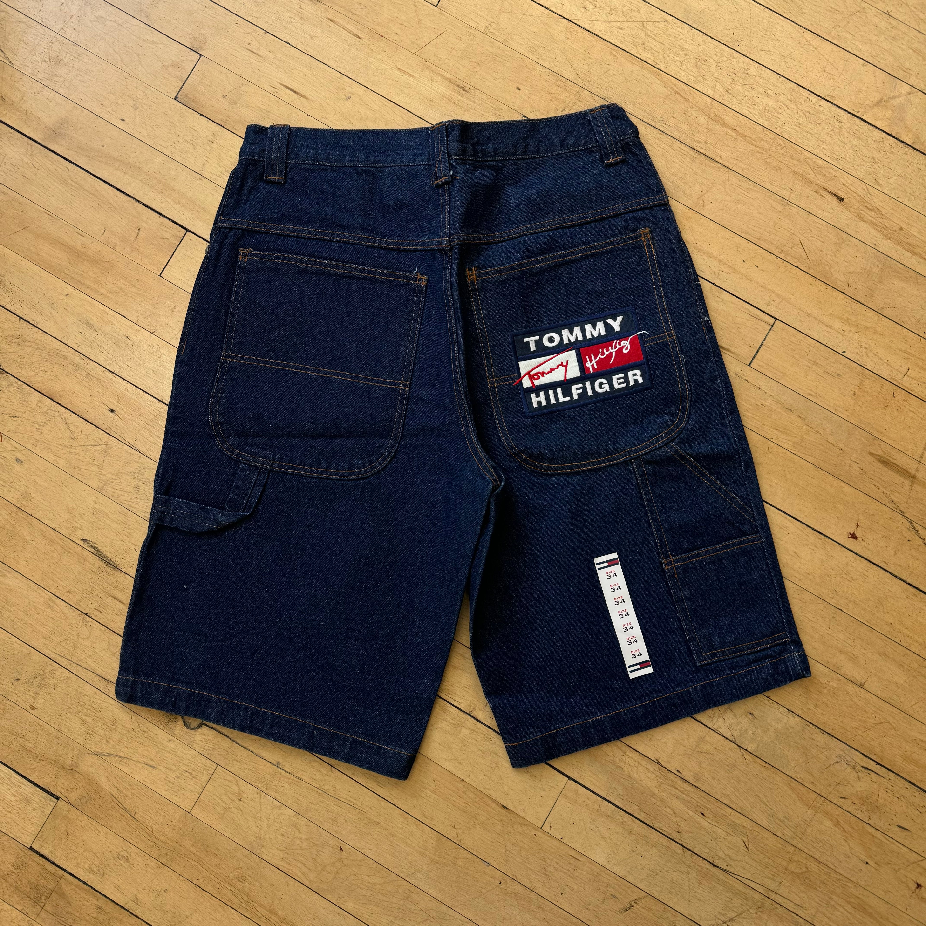 Vintage Bootleg Tommy Big Patch Denim Jorts