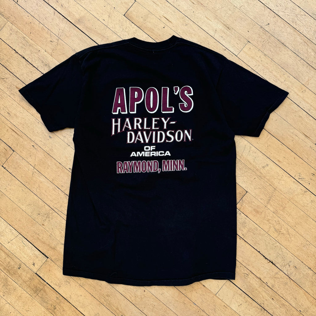 Vintage Harley Born In The USA T-shirt Sz L