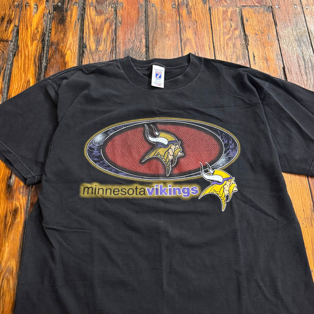 Vintage Minnesota Vikings Oval Logo T-shirt Sz XL