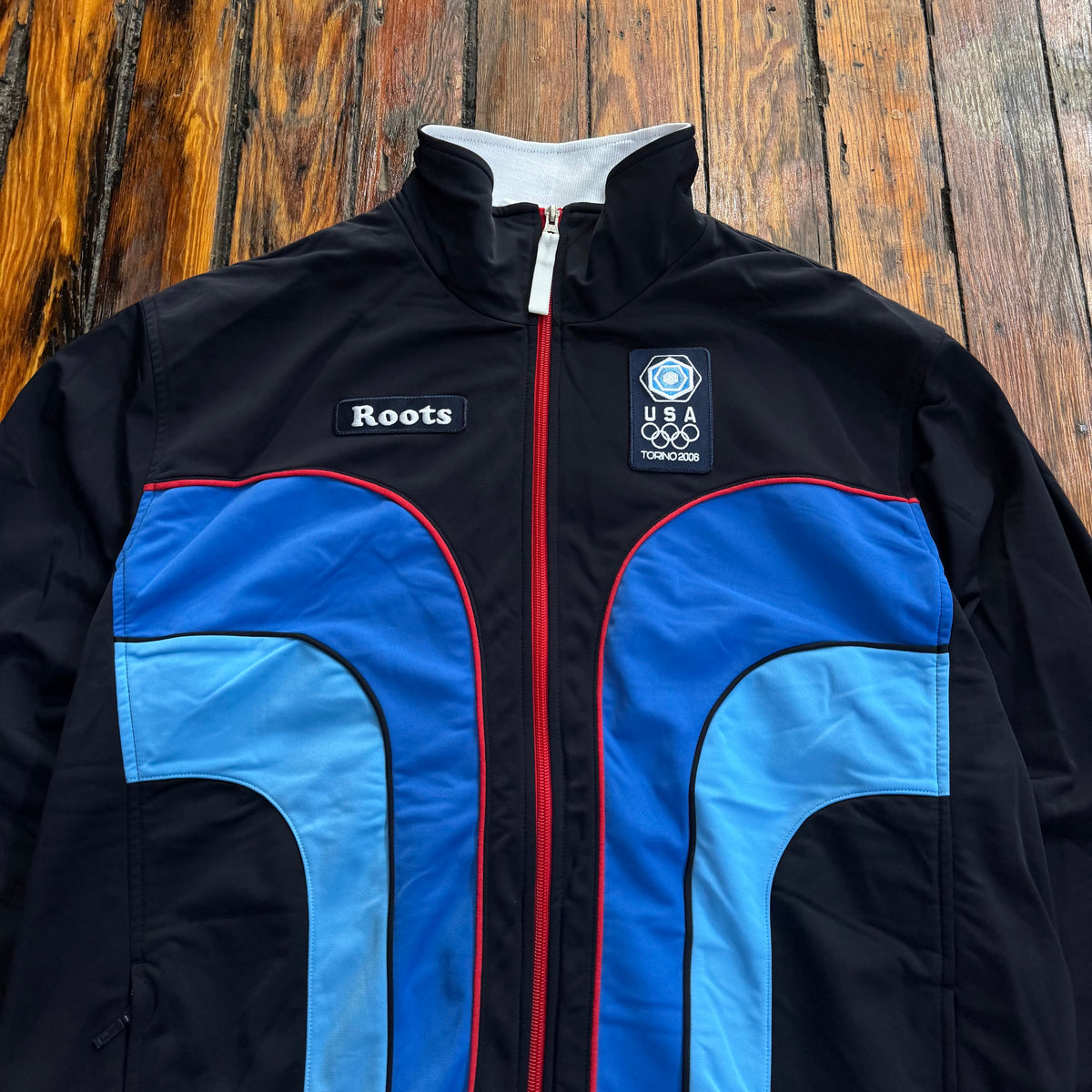 Vintage USA Olympics Torino 06 Zip-Up Jacket Sz XXL