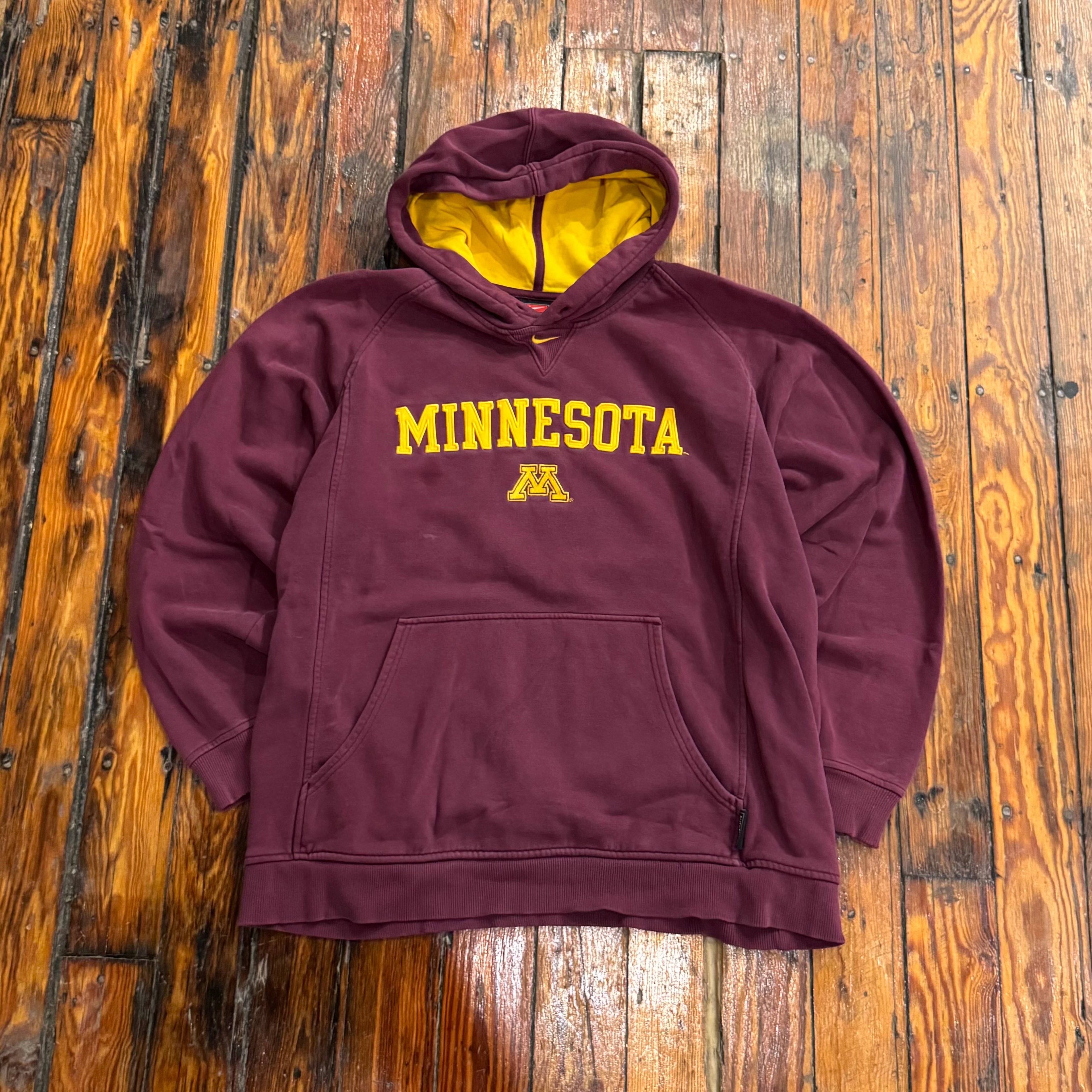 Vintage Nike Minnesota Gophers Center Swoosh Hoodie Sz L